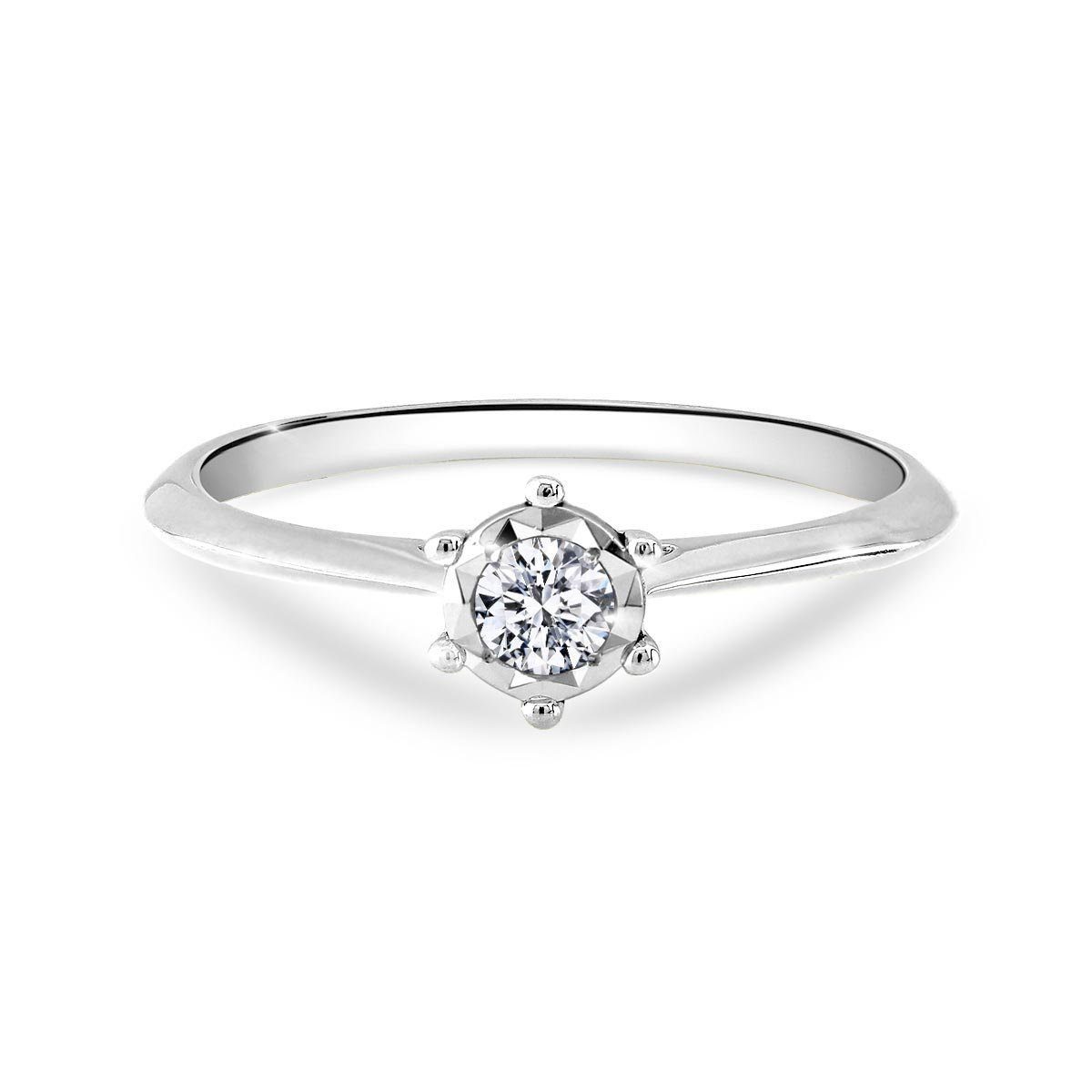 Adam & Eve Verlobungsring "AE22" Brillant Gelbgold oder Weißgold 0,06 ct. oder 0.12 ct (Brillantring), inklusive Echtheitszertifikat - Gravur möglich