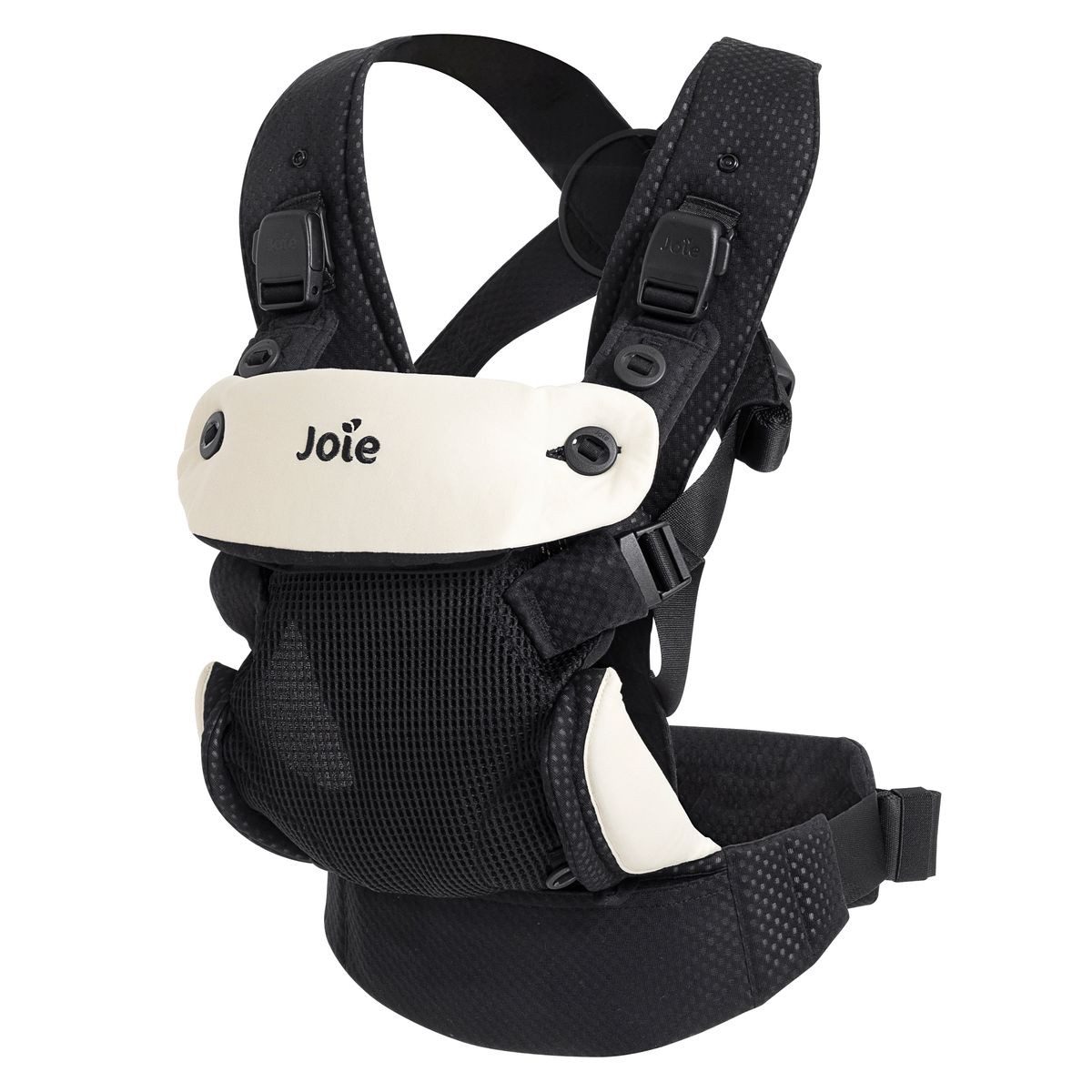 Joie Babytrage Savvy Lite Air - Jet, Baby Kinder Bauchtrage für Neugeborene ab 3,5 -14 kg 3 Tragepositionen