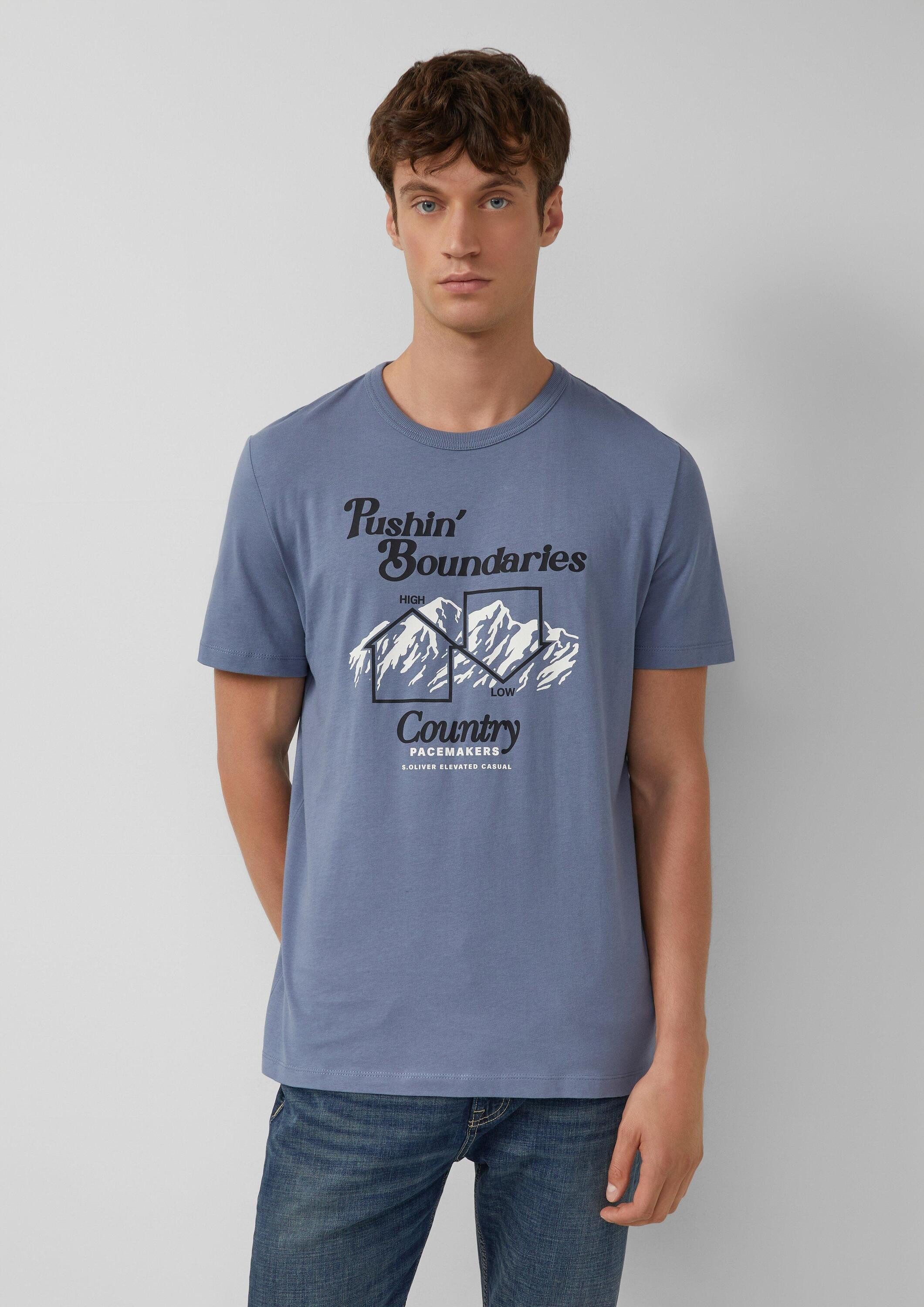 s.Oliver Kurzarmshirt T-Shirt T-Shirt mit Frontprint günstig online kaufen