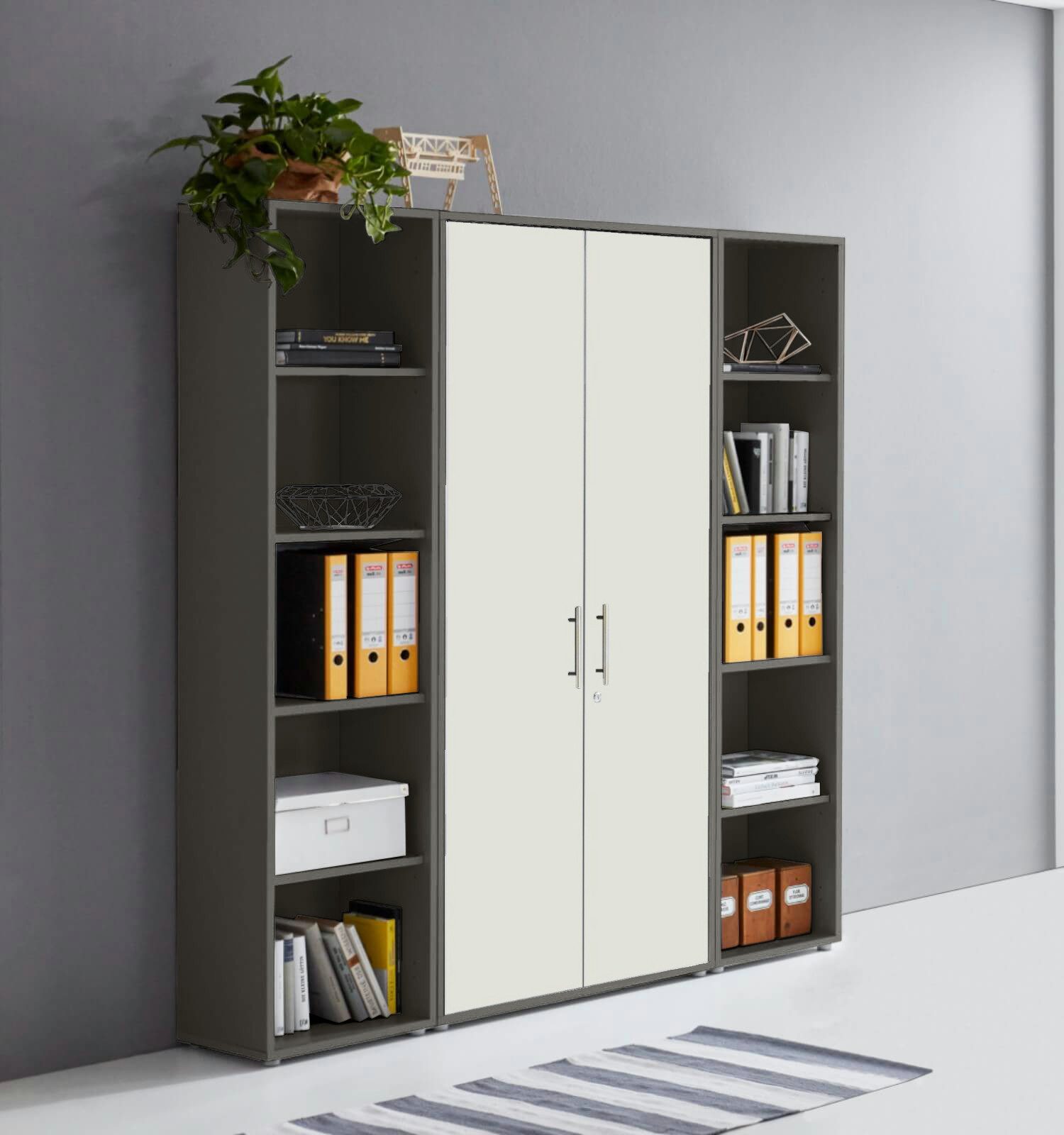 BMG Möbel Aktenschrank Office Edition 3 (Schrankwand Set, 3tlg) abschließba günstig online kaufen