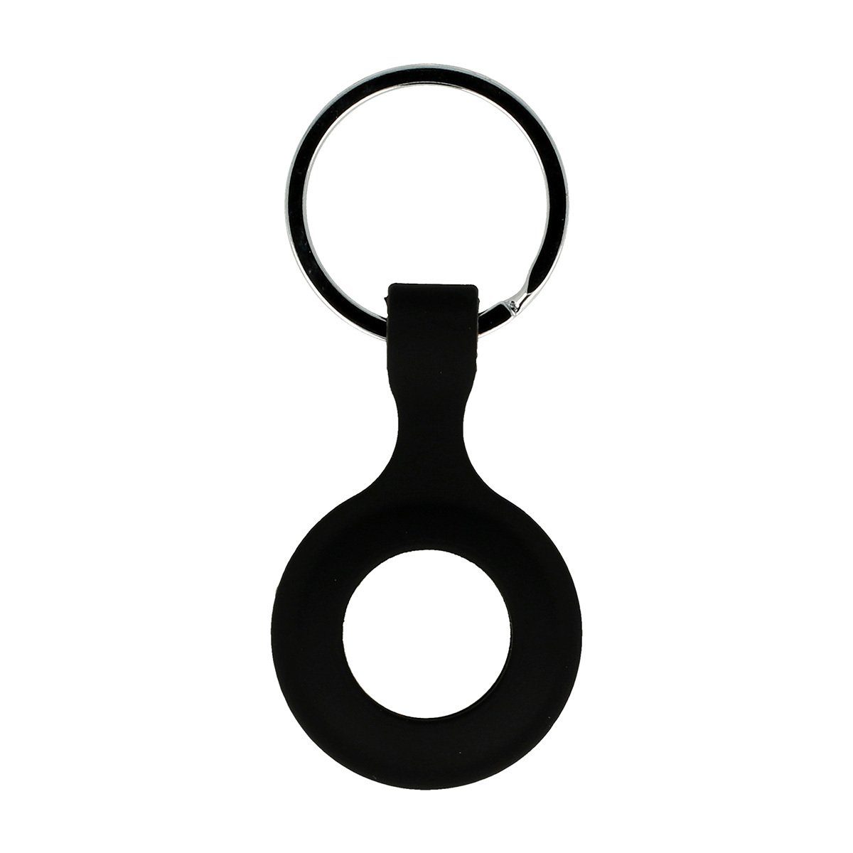 Hülle Schlüsselanhänger Apple Tracker Tasche Case schwarz AirTag für AirTag Schutz Cover Cover Silikon cofi1453 Schlüsselanhänger Weiß Case