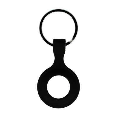 cofi1453 Schlüsselanhänger Silikon Case für AirTag Schutz Hülle Cover Schlüsselanhänger Apple AirTag Cover Case Tracker Tasche Weiß