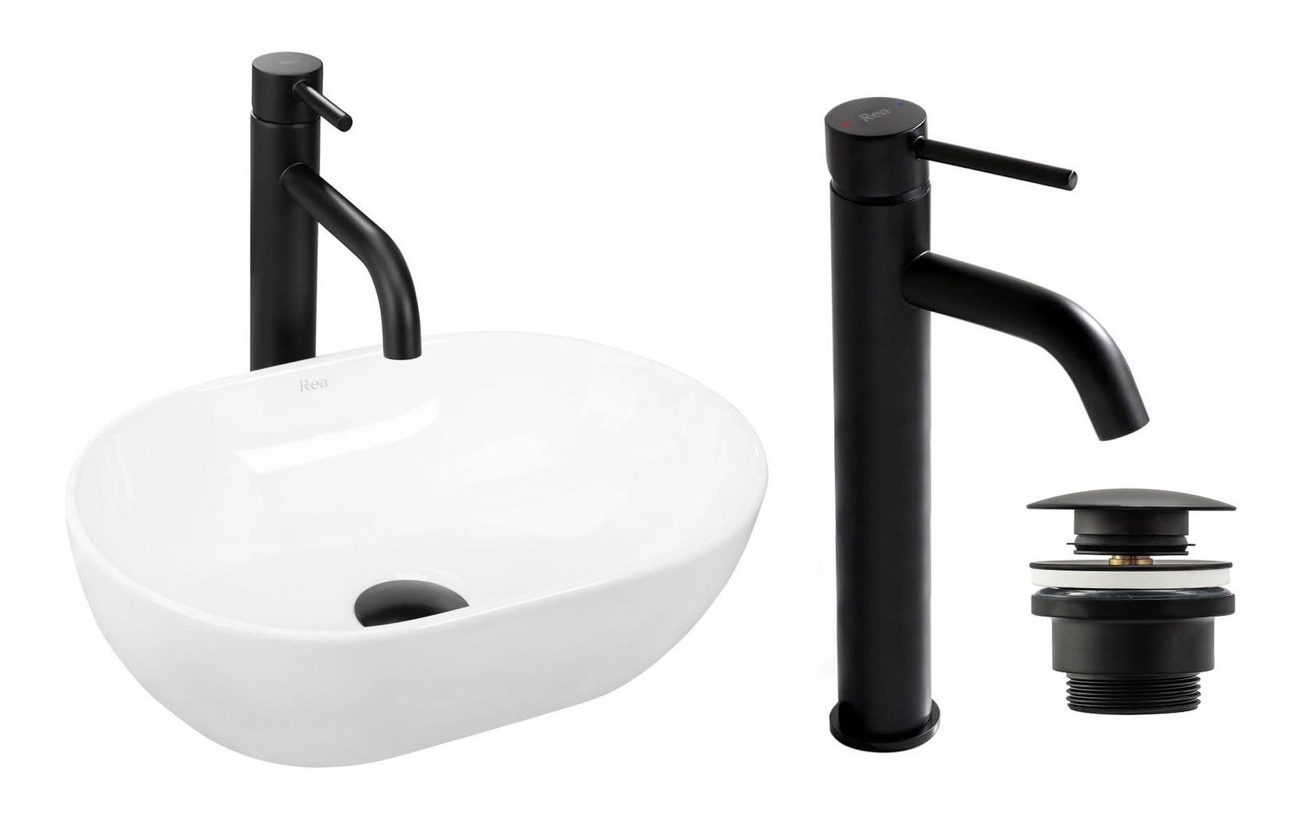 GTM Design Aufsatzwaschbecken Glanz Set mit günstig online kaufen