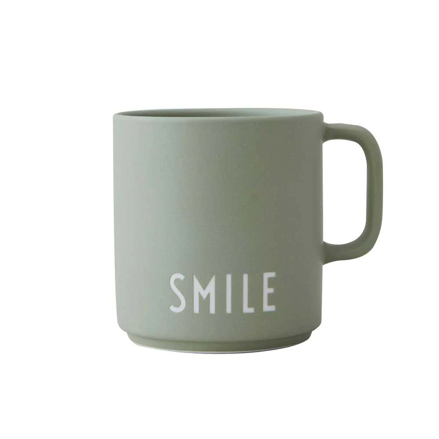 Design Letters Tasse Favourite Cup mit Henkel Smile, Porzellan