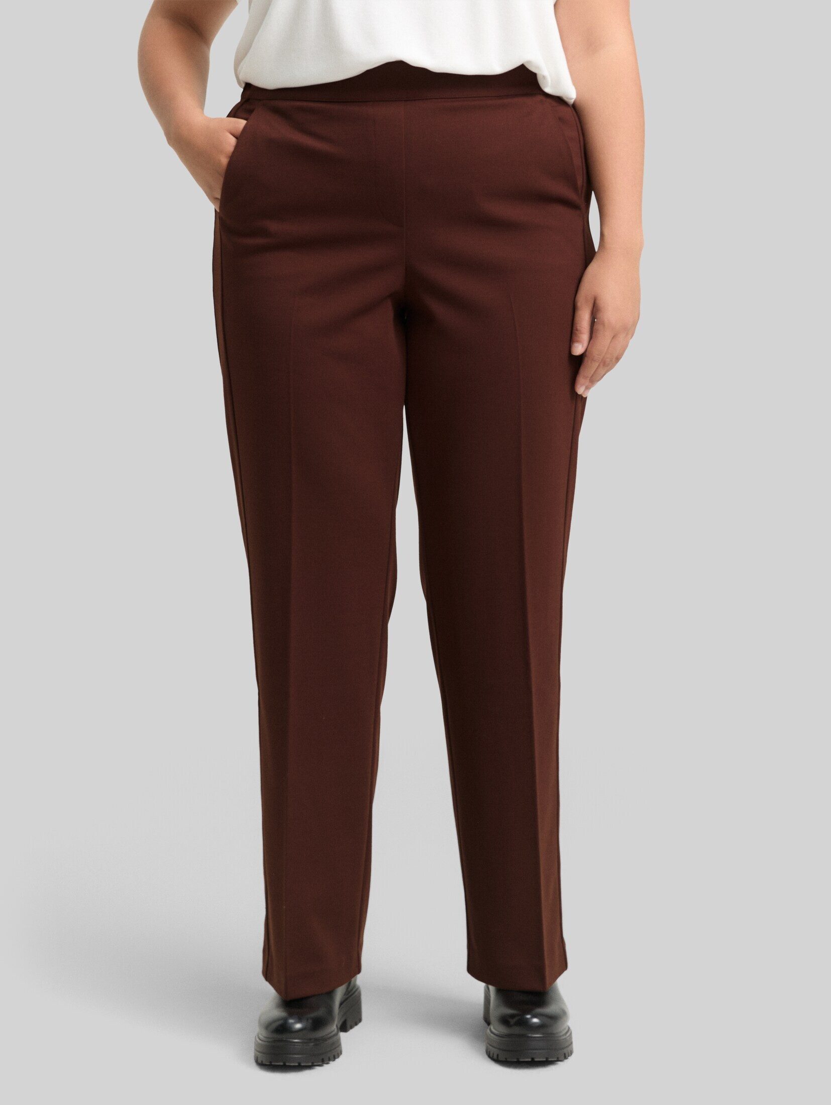 TOM TAILOR PLUS Stoffhose Hosen & Chino Plus Size - Straight Hose