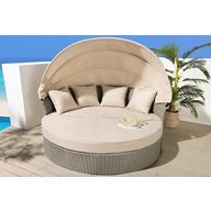 Sonneninsel PLAYA LIVING 165cm natur · Polyrattan · Aluminium