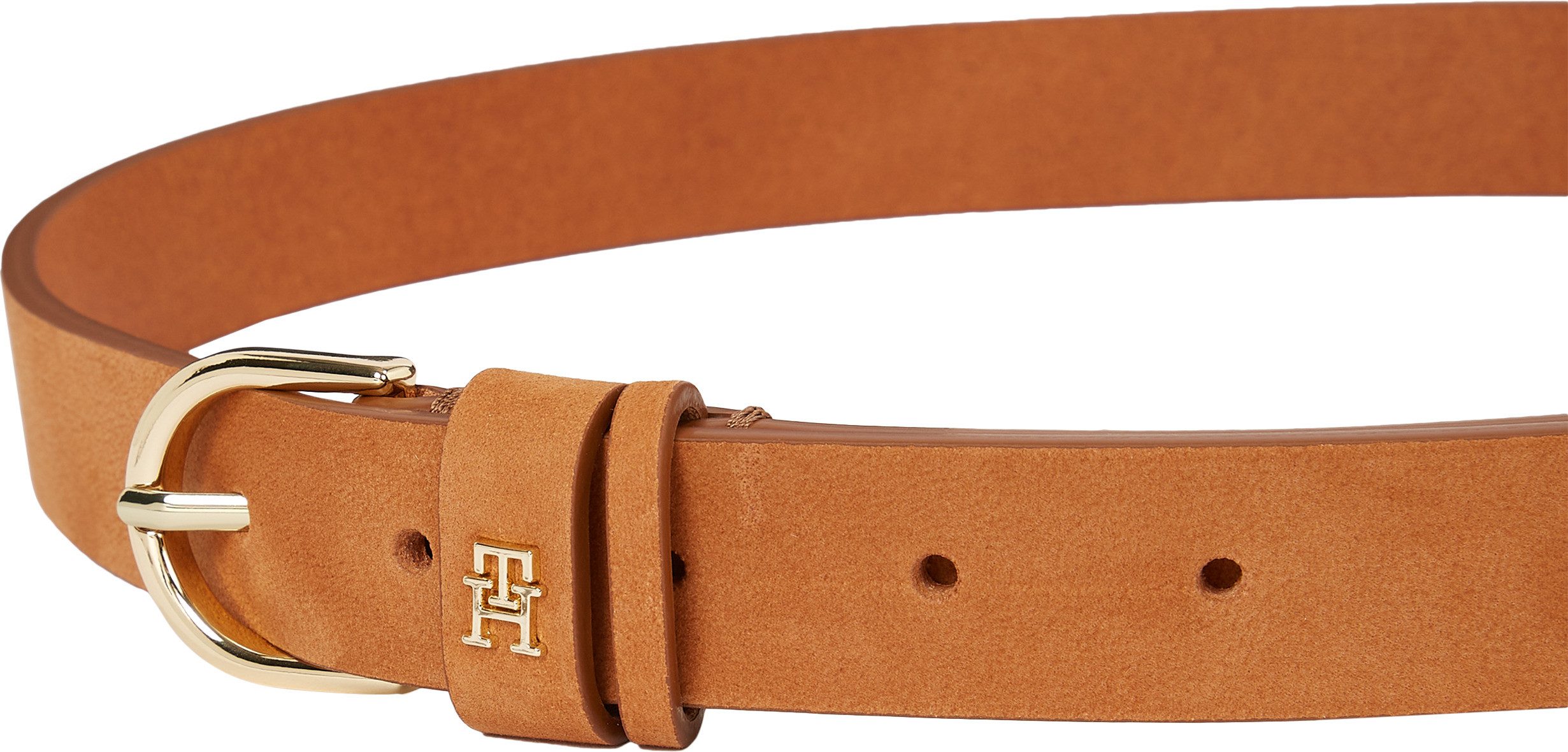 Tommy Hilfiger Ledergürtel ESSENTIAL EFFORTLESS 2.5 cm breit NUBUCK Größenverstellbar – Bild 4 von 5