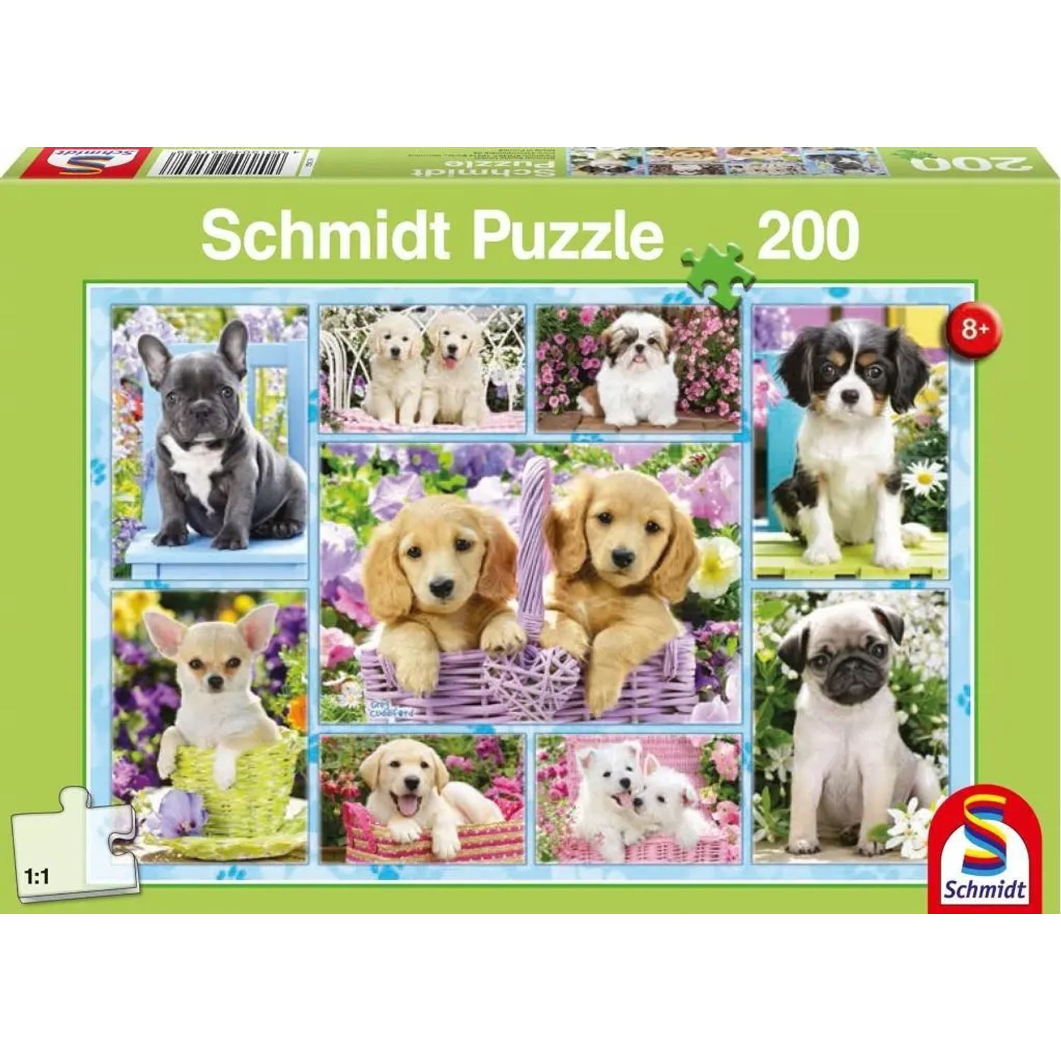 Schmidt Spiele Puzzle Welpen. Puzzle 200 Teile, 200 Puzzleteile