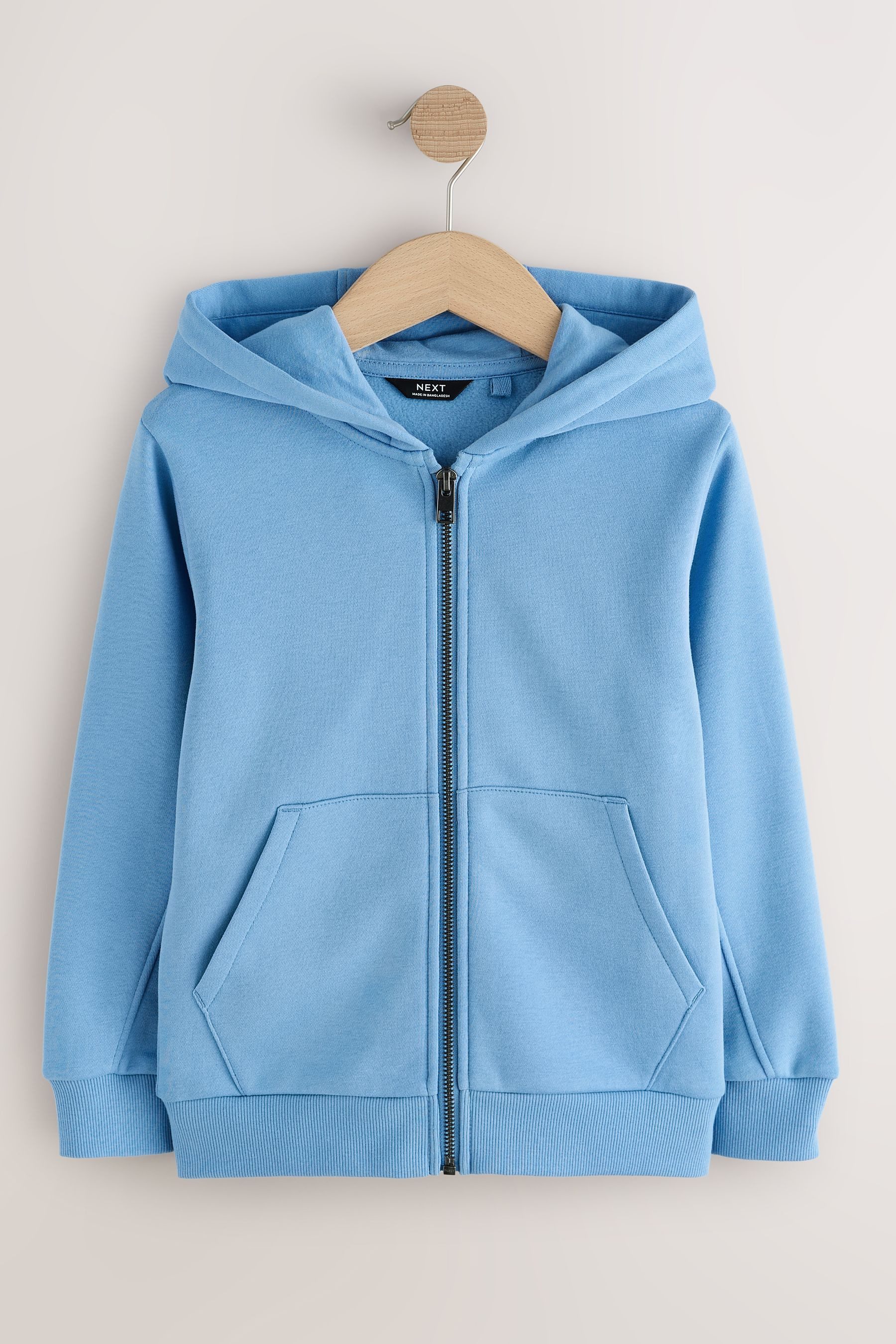 Next Hoodie Einfarbige Kapuzenjacke mit Reißverschluss (1-tlg)