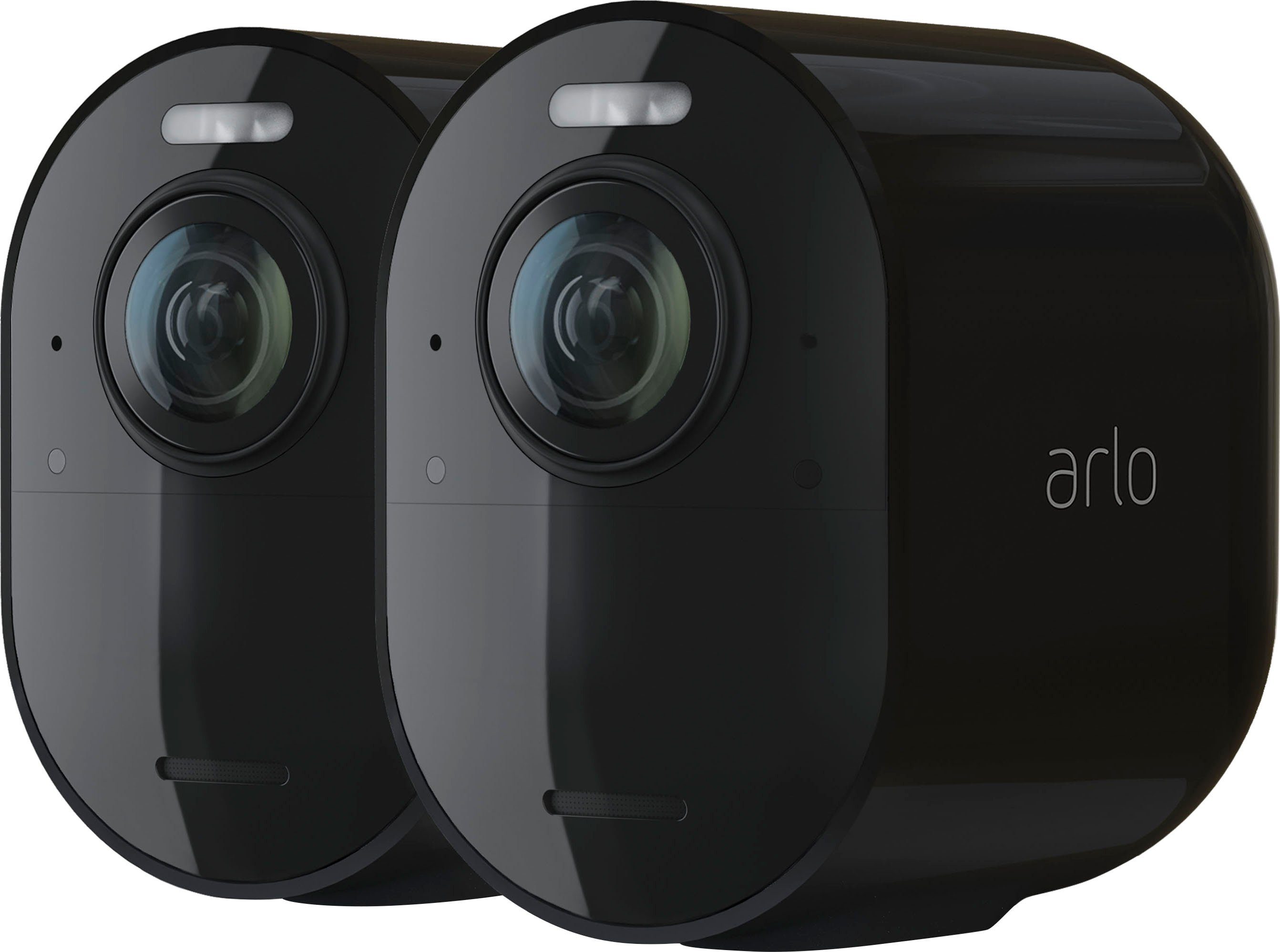 ARLO Überwachungskamera Arlo Ultra 2 Spotlight-Kamera-Set (Außenbereich, Reichweite bis 91,4 m,Geräuscherkennung,Integrierte Sirene,Antenne)
