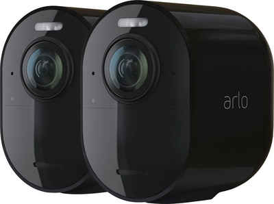 ARLO Arlo Ultra 2 Spotlight-Kamera-Set Überwachungskamera (Außenbereich, Reichweite bis 91,4 m,Geräuscherkennung,Integrierte Sirene,Antenne)
