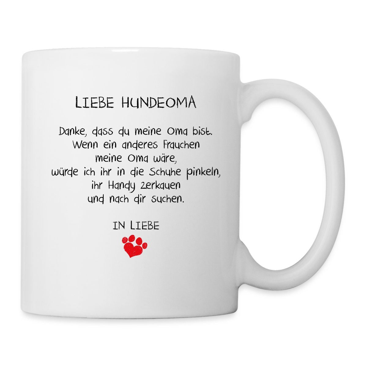 Tasse Liebe Hundeoma Spruch Tasse
