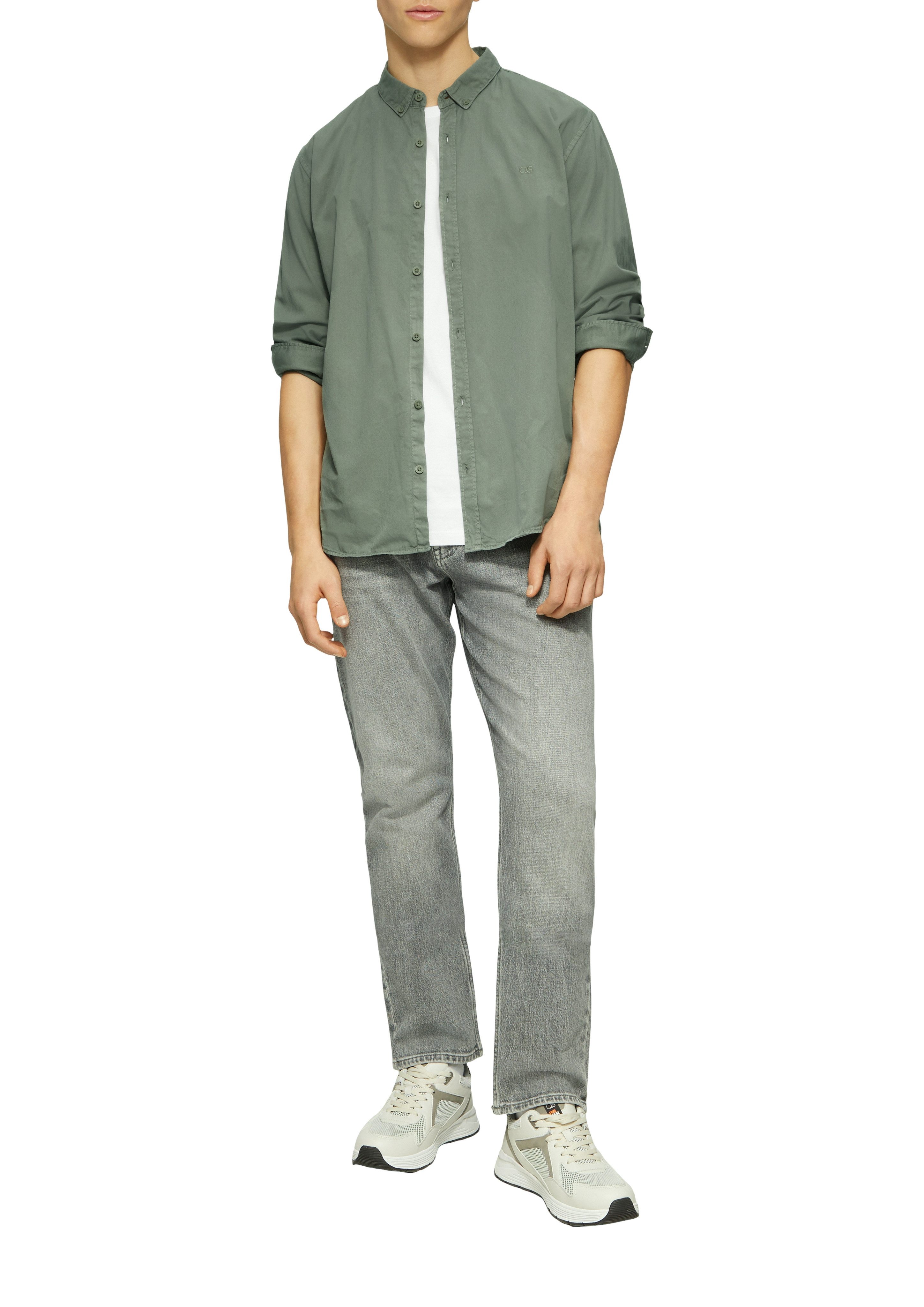 QS Langarmhemd mit Manschetten günstig online kaufen