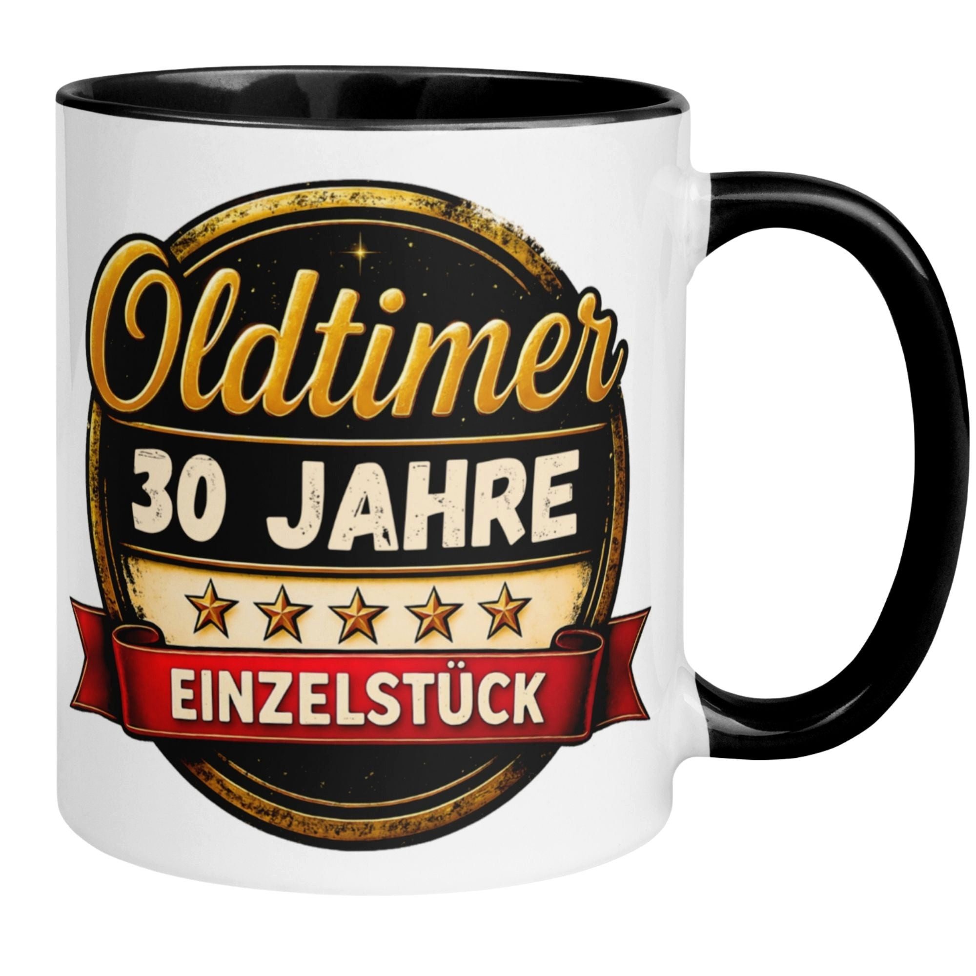 Momentals Tasse 30 Geburtstag Mann Frau – Oldtimer Einzelstück – Geburtstagsgeschenk, Gratis Versand · Links-&Rechtshänder · Spülmaschinenfest