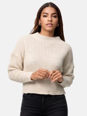 Elara Strickpullover Elara Damen Strickpullover Runderkragen (1-tlg)