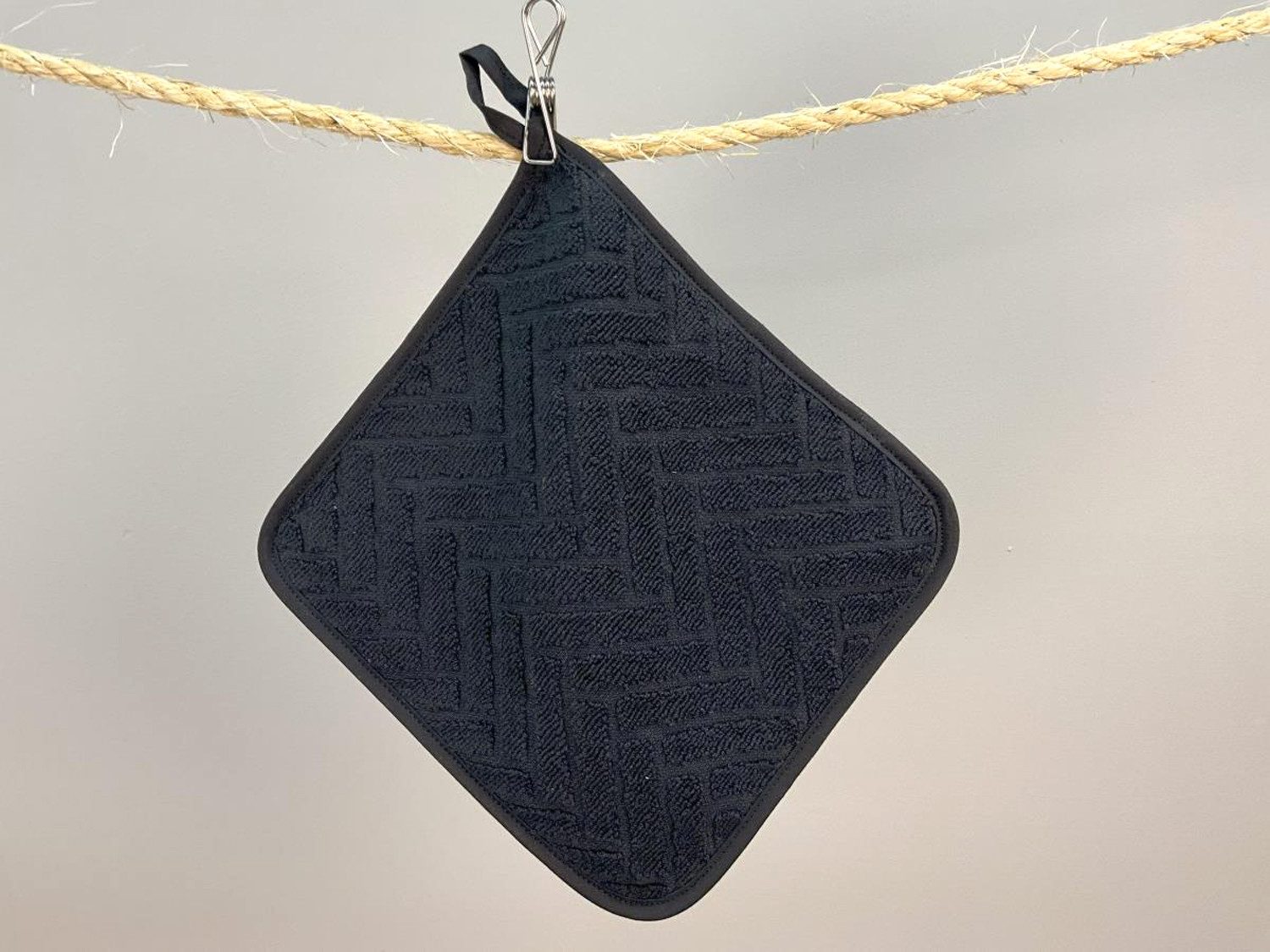 Kracht Topflappen Bricks, (Set, 2-tlg., 2-teilig), 2er Set Topflappen, Baumwoll Frottier, ca. 22x22 cm