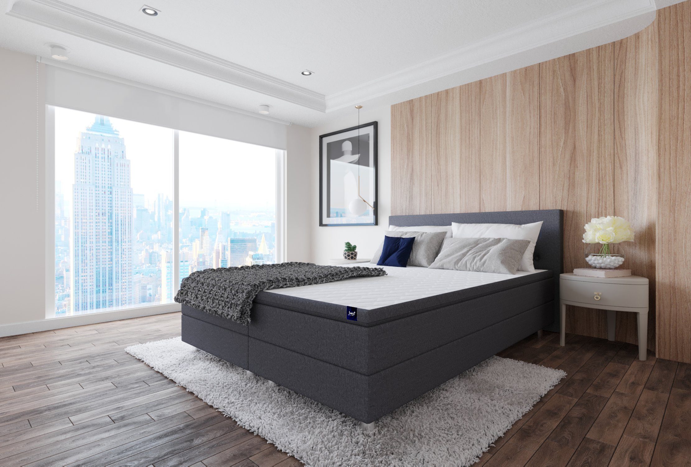 Best for Home Boxspringbett Sawana, mit Topper günstig online kaufen