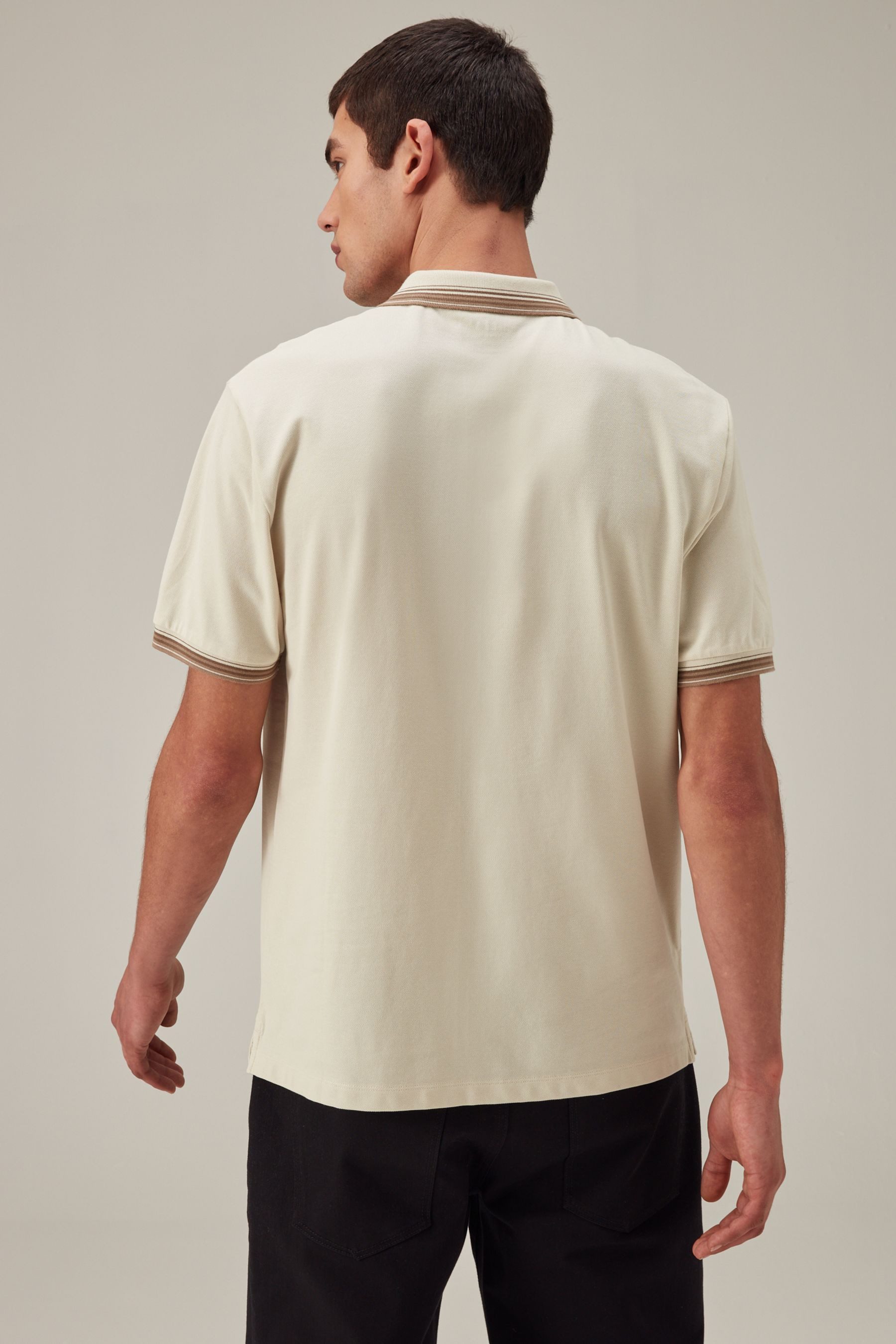 Next Poloshirt Poloshirt mit breitem Bruststreifen günstig online kaufen