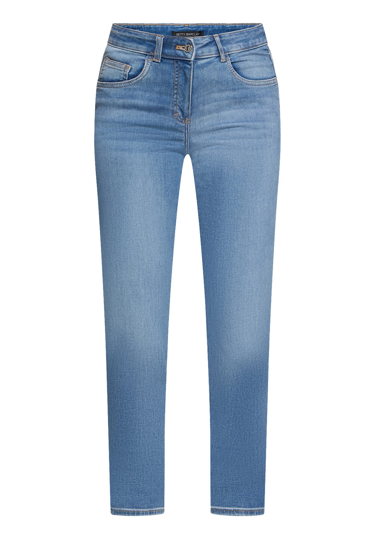 Slim-fit-Jeans Damen mit aufgesetzten Taschen