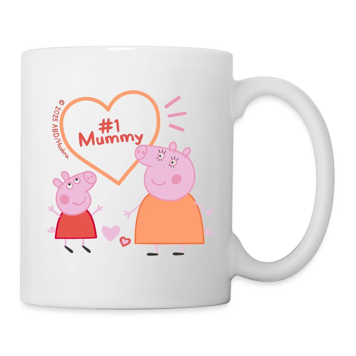 Spreadshirt Tasse Peppa Pig Design No. 1 Mummy Mama Wutz Mit Peppa Tasse, Keramik