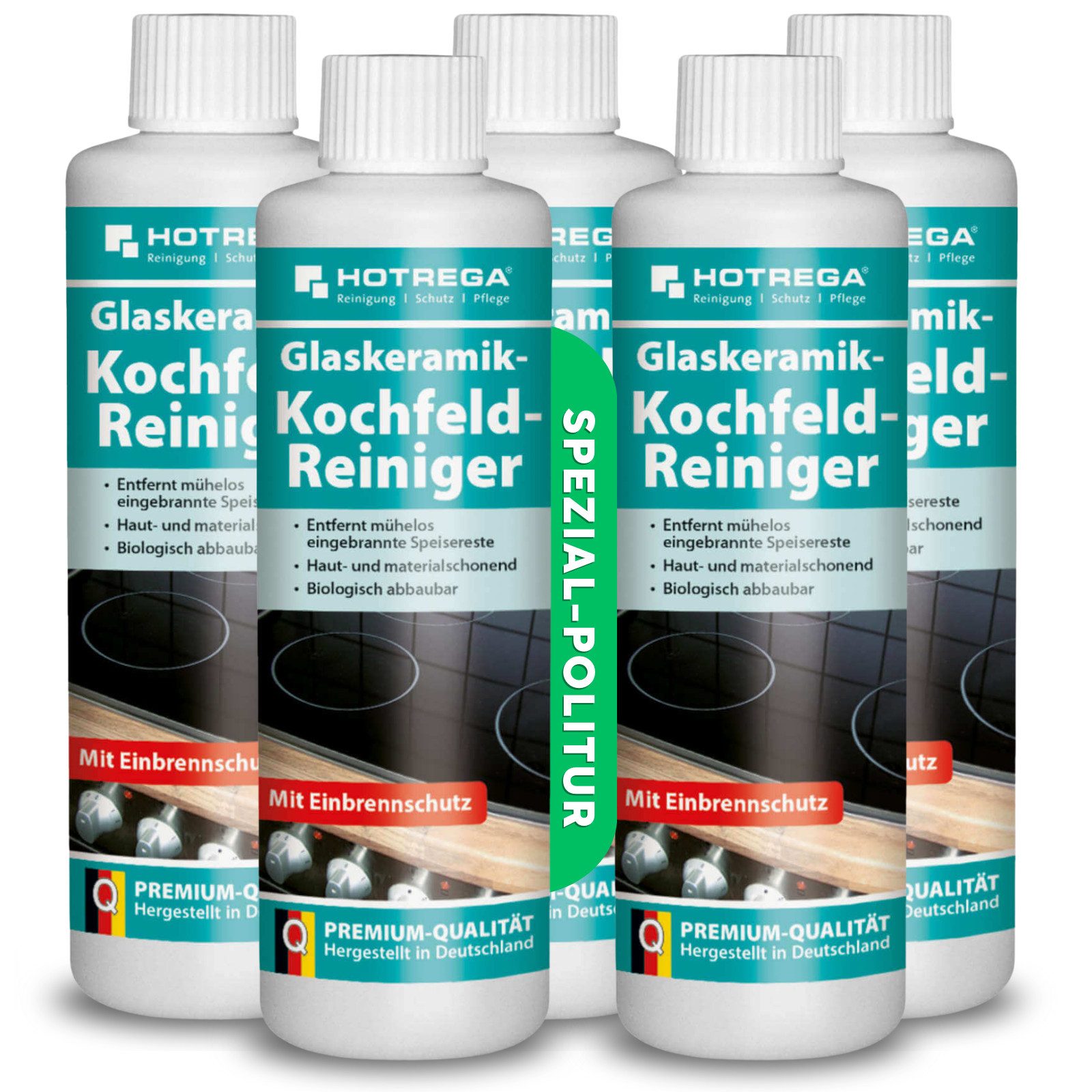 HOTREGA® Glaskeramik Kochfeld Reiniger Glaskeramikreiniger Herdreiniger 250ml Küchenreiniger