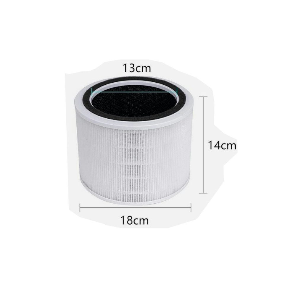 Trade-Shop Ersatzfilter 2x Luftreiniger-Filter 3-in-1 ersetzt Levoit Core 200S-RF, bestehend jeweils aus Vorfilter, H13 HEPA-Filter und Aktivkohlefilter