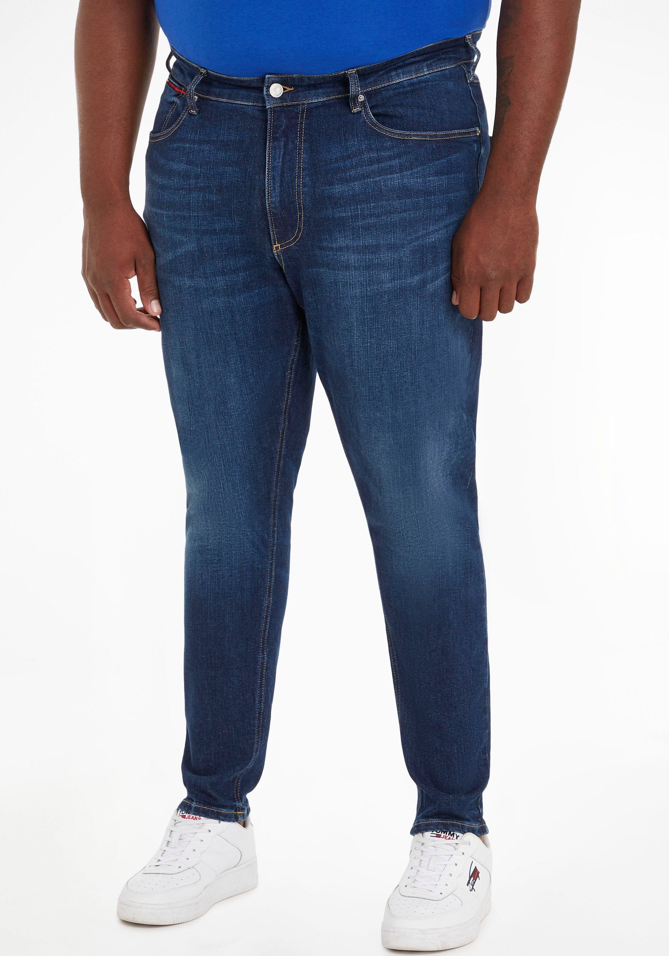 Tommy Jeans Plus Skinny-fit-Jeans SIMON SKNY PLUS BG1252 mit Leder-Badge Denim Dark