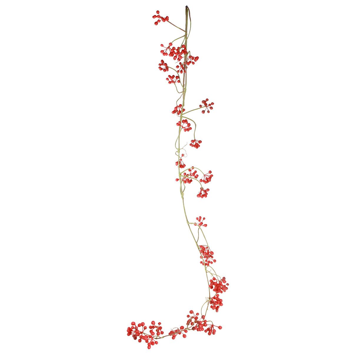 Künstliche Zimmerpflanze Künstliche Hängepflanzen Beerenzweig Rot Grün Deko Herbst Winter