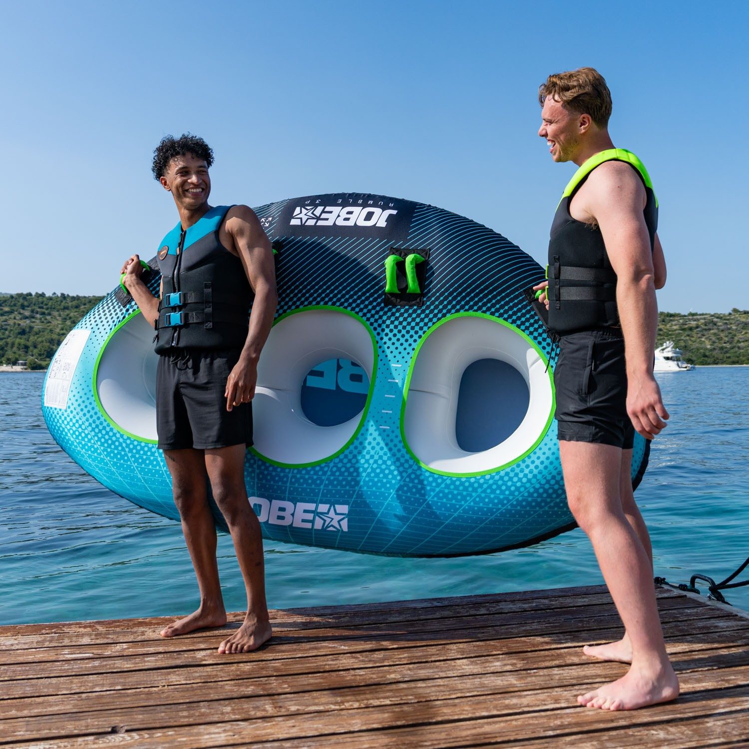 Jobe Wellenreiter JOBE Rumble Towable Funtube Sport Wassersport 3 Personen Tube