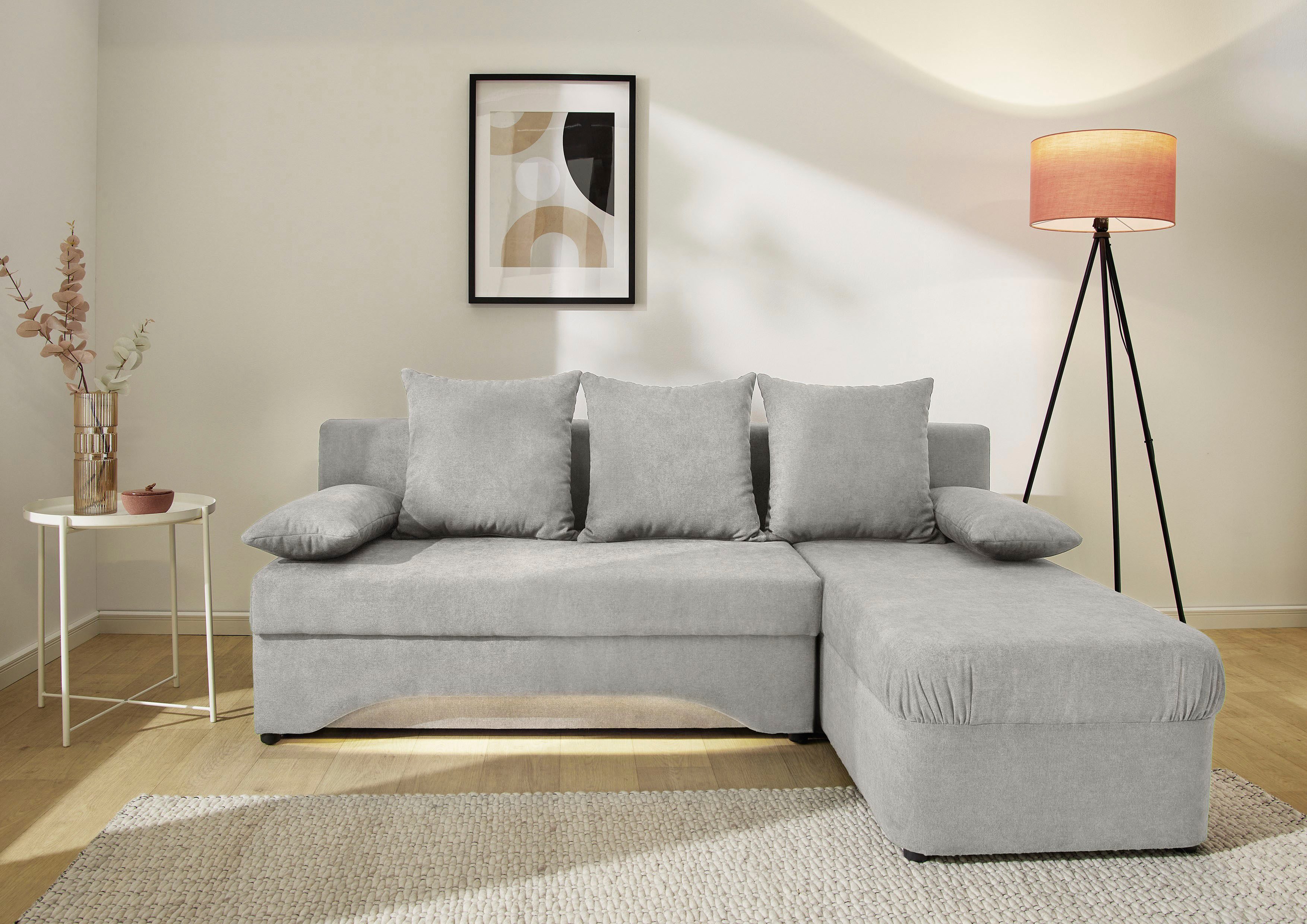 Jockenhöfer Gruppe Ecksofa Starlight L-Form, B: 191 cm, mit Bettfunktion, B günstig online kaufen