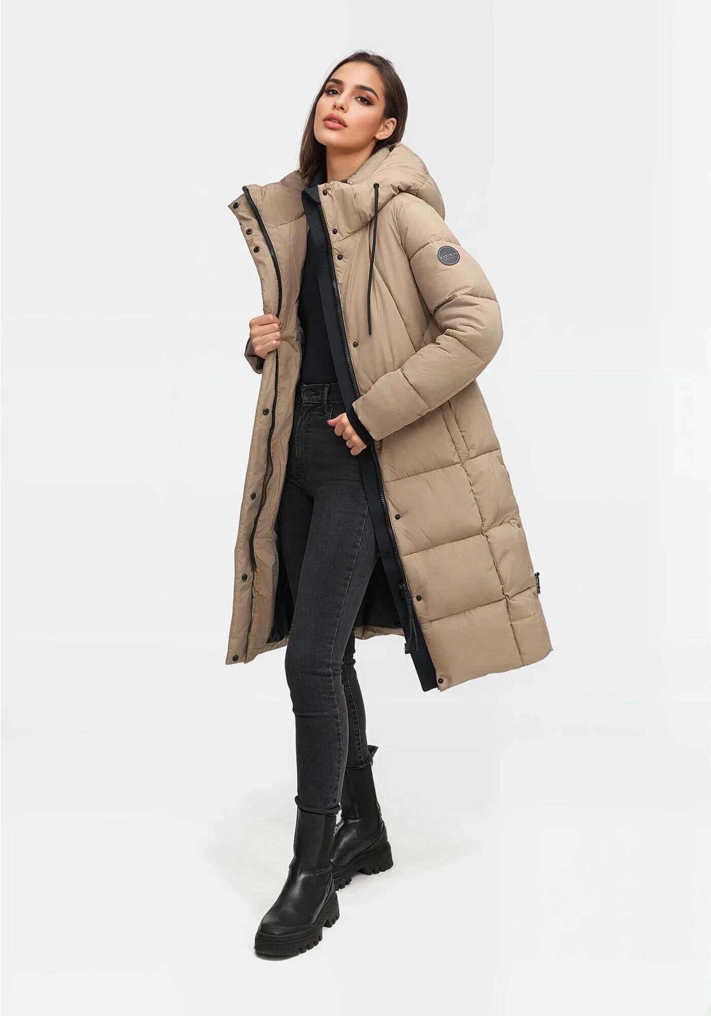 Marikoo Winterjacke Tabiaa Bewegungsschlitz am unteren günstig online kaufen