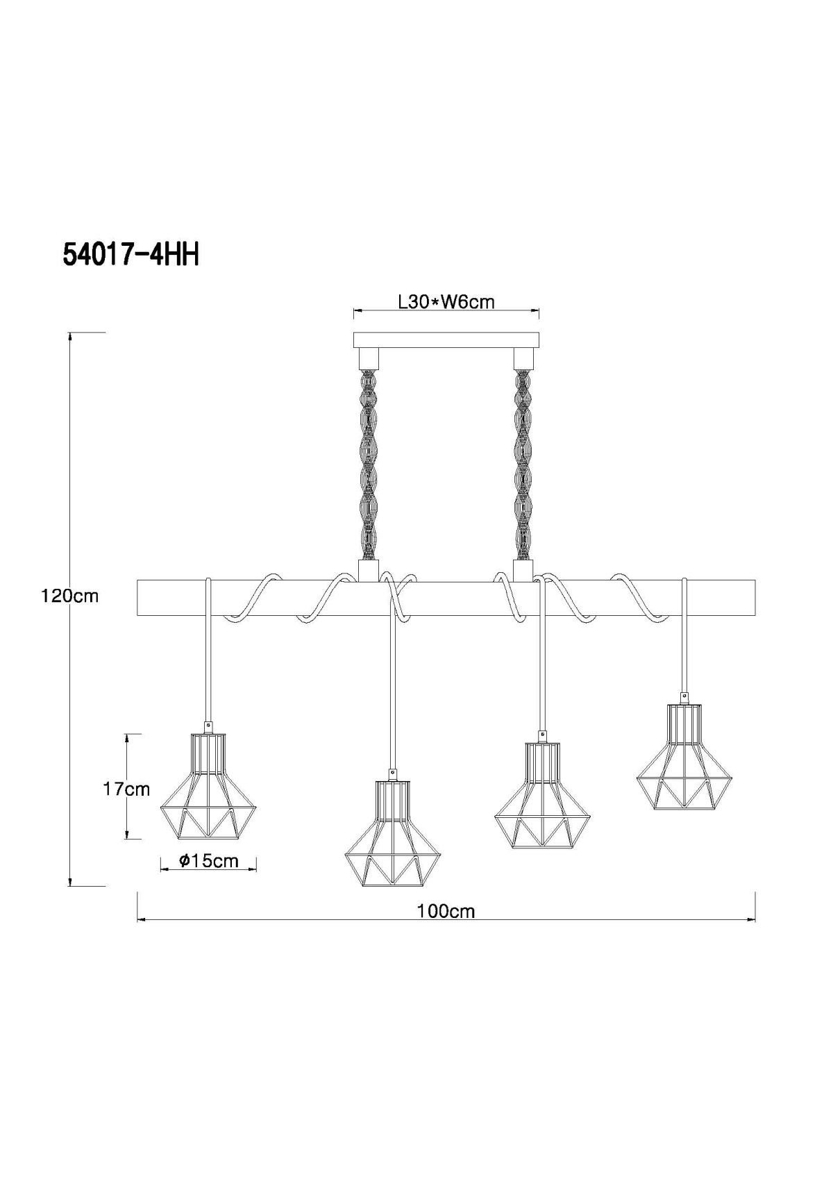 GLOBO Hängeleuchte Hängelampe Pendellampe, 4 Flur vom Lichtfarbe Hängeleuchte ohne abhängig ist Pendelleuchte, Leuchtmittel, Wohnzimmer Leuchtmittel, Schlafzimmer, Küche, Esszimmer Globo natur, flammig, schwarz, modern,