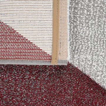 Teppich Wohnzimmer Teppich Kurzflor Geometrisches Design Mit Modernem 3D Look, TT Home, Läufer, Höhe: 17 mm