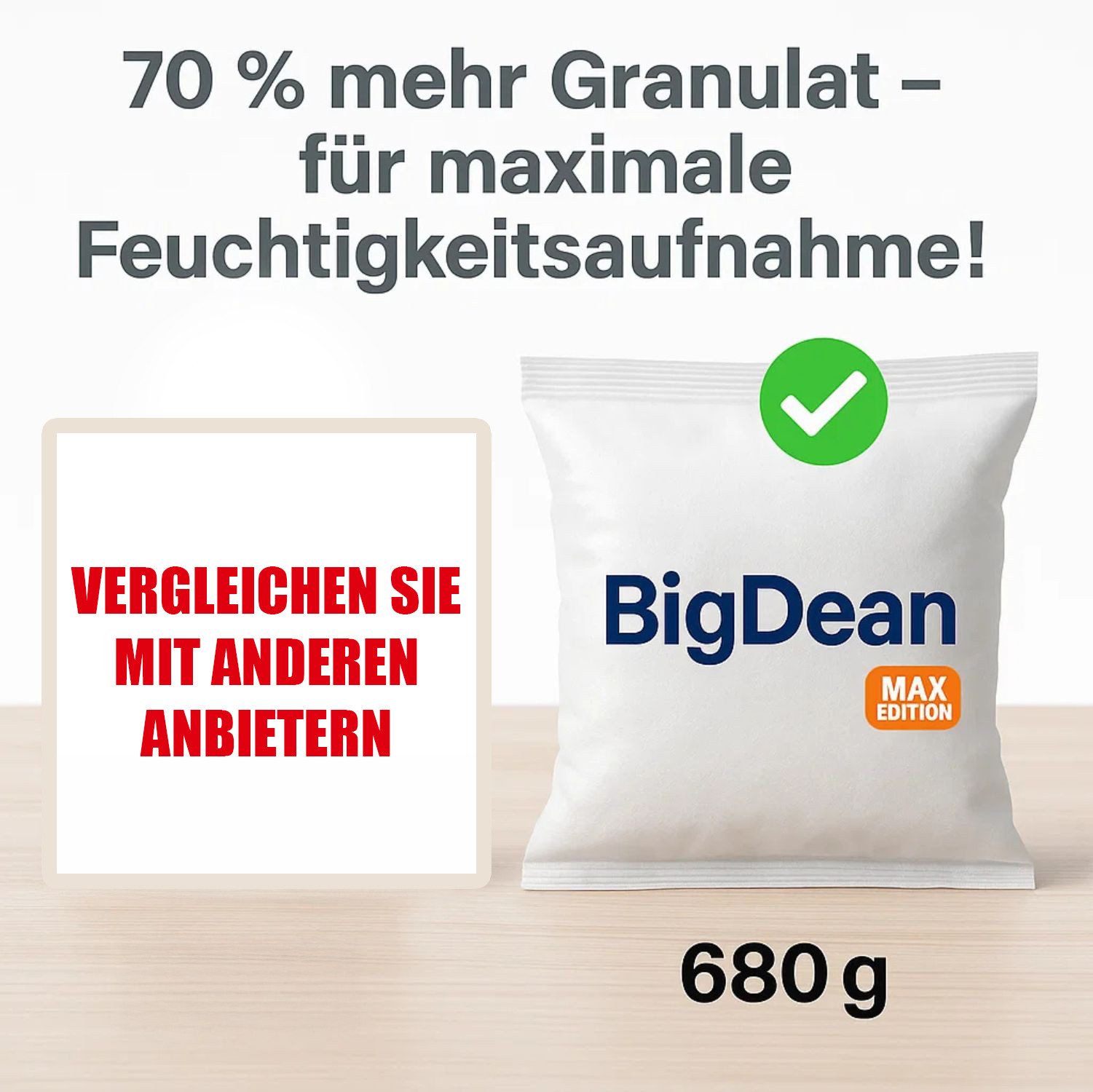 BigDean Granulat-Luftentfeuchter 8 Stück Luftentfeuchter Nachfüllpack Maxi günstig online kaufen