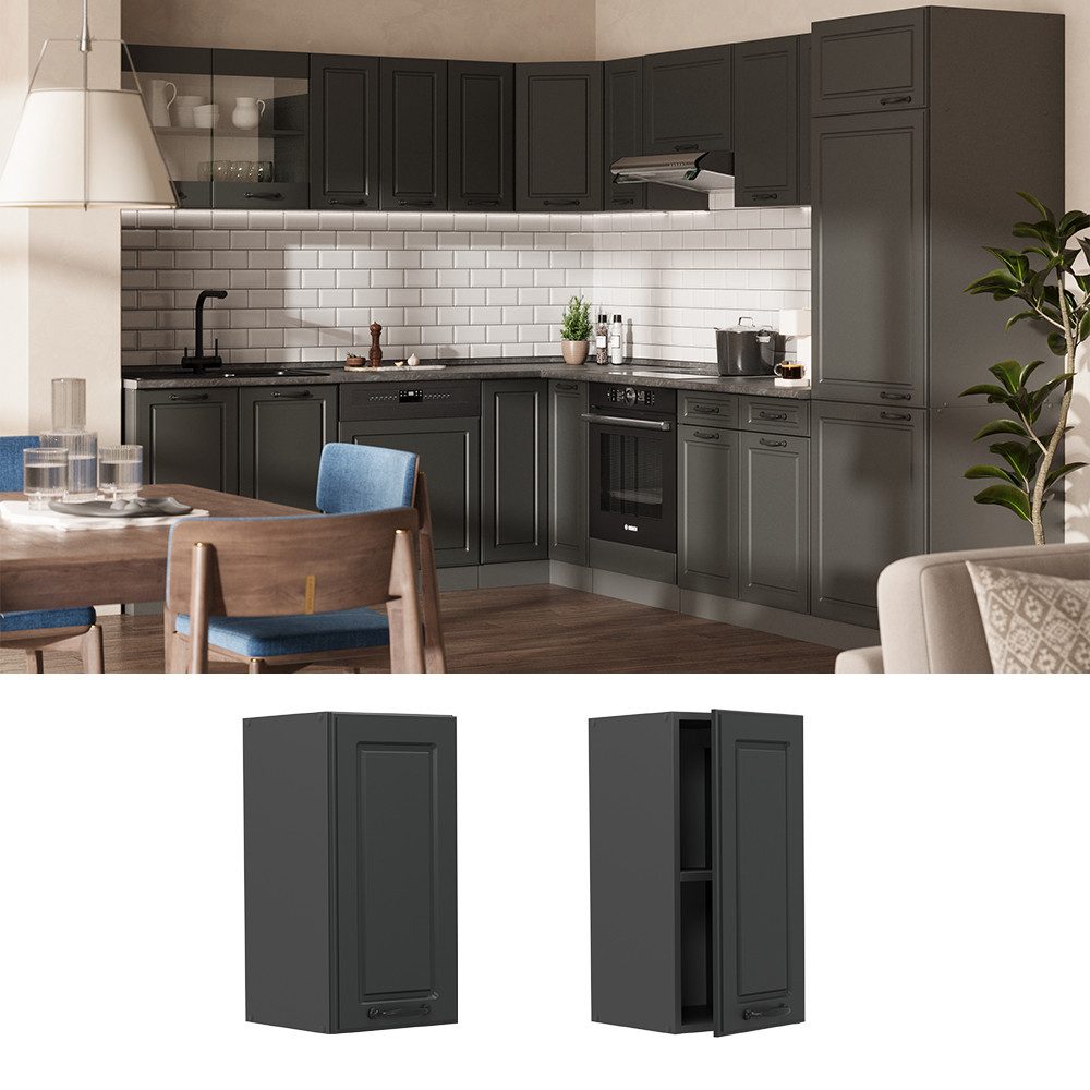 Vicco Hängeschrank R-Line, Anthrazit Landhaus/Anthrazit, 30 günstig online kaufen