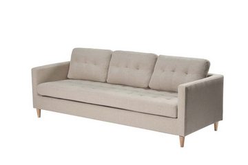 ebuy24 3-Sitzer Marino Sofa 3 Personen Stoff sandfarben.