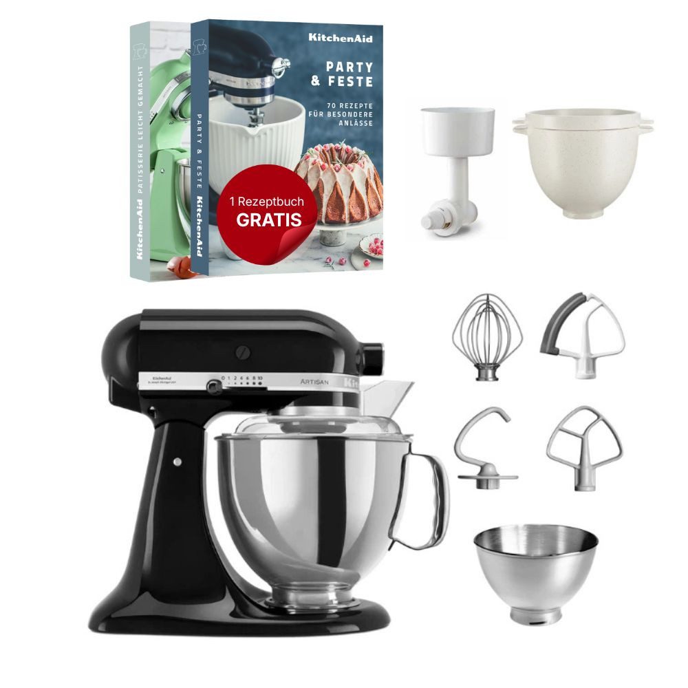 KitchenAid Küchenmaschine KitchenAid 4,8 L 5KSM175 Kuechenmaschine Breadlover Set