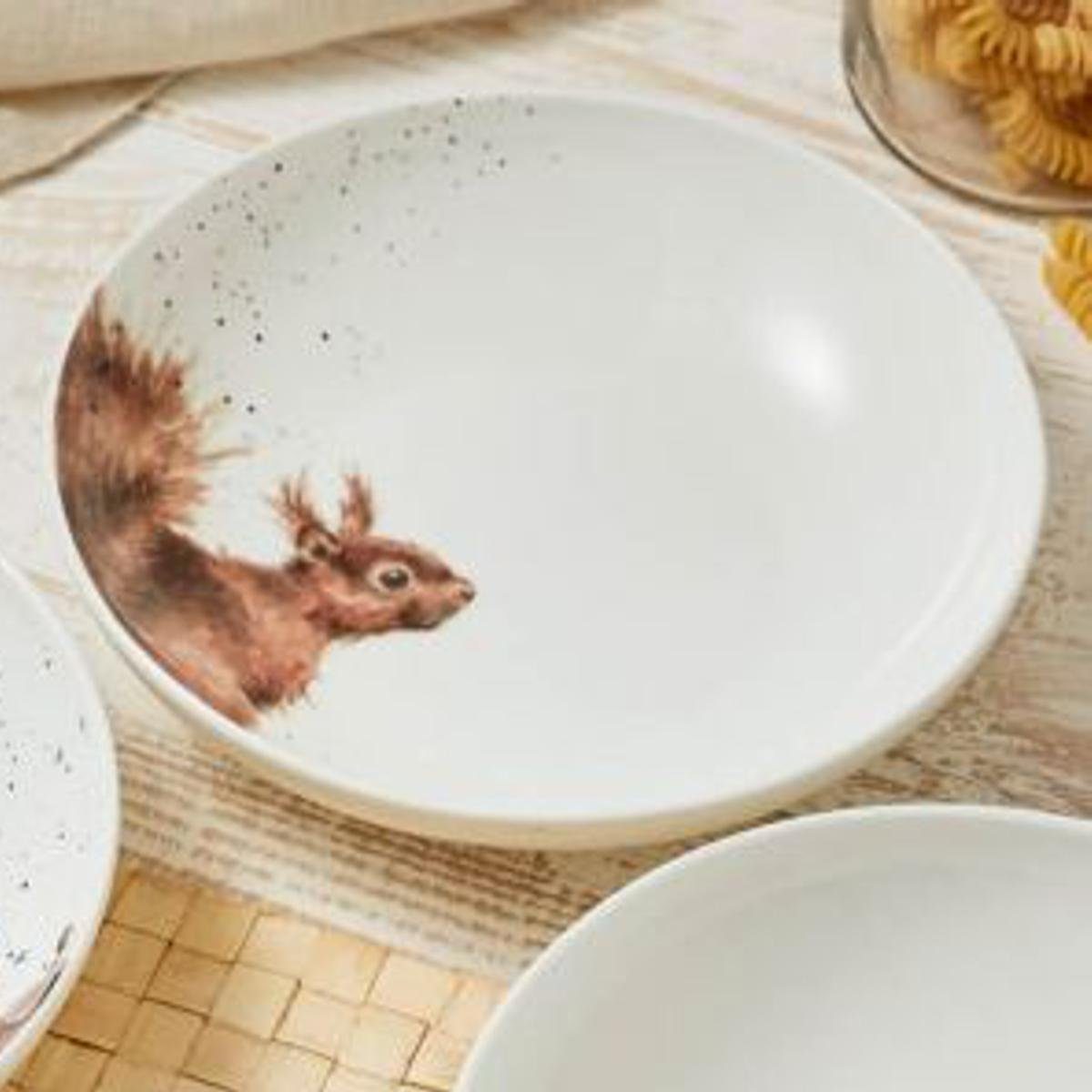 Wrendale Teller Wrendale Designs 22cm Pasta- Suppenteller ca Porzellan Eichhörnchen &