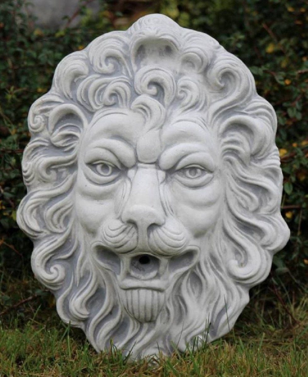 Casa Padrino Gartenbrunnen Barock Wasserspeier Wandrelief Löwe 30 x 17
