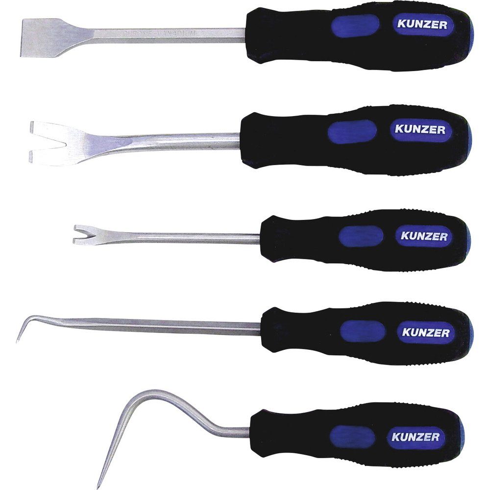 Kunzer Montagewerkzeug Kunzer 7CH05 Clip- u. Hebelwerkzeug, 5-teilig, B: 13.50 cm, L: 36.00 cm