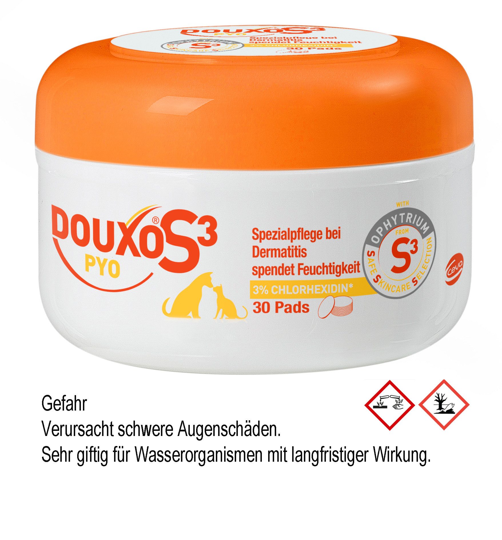 Fellpflege Douxo S3 Pyo Pads 30 Stück