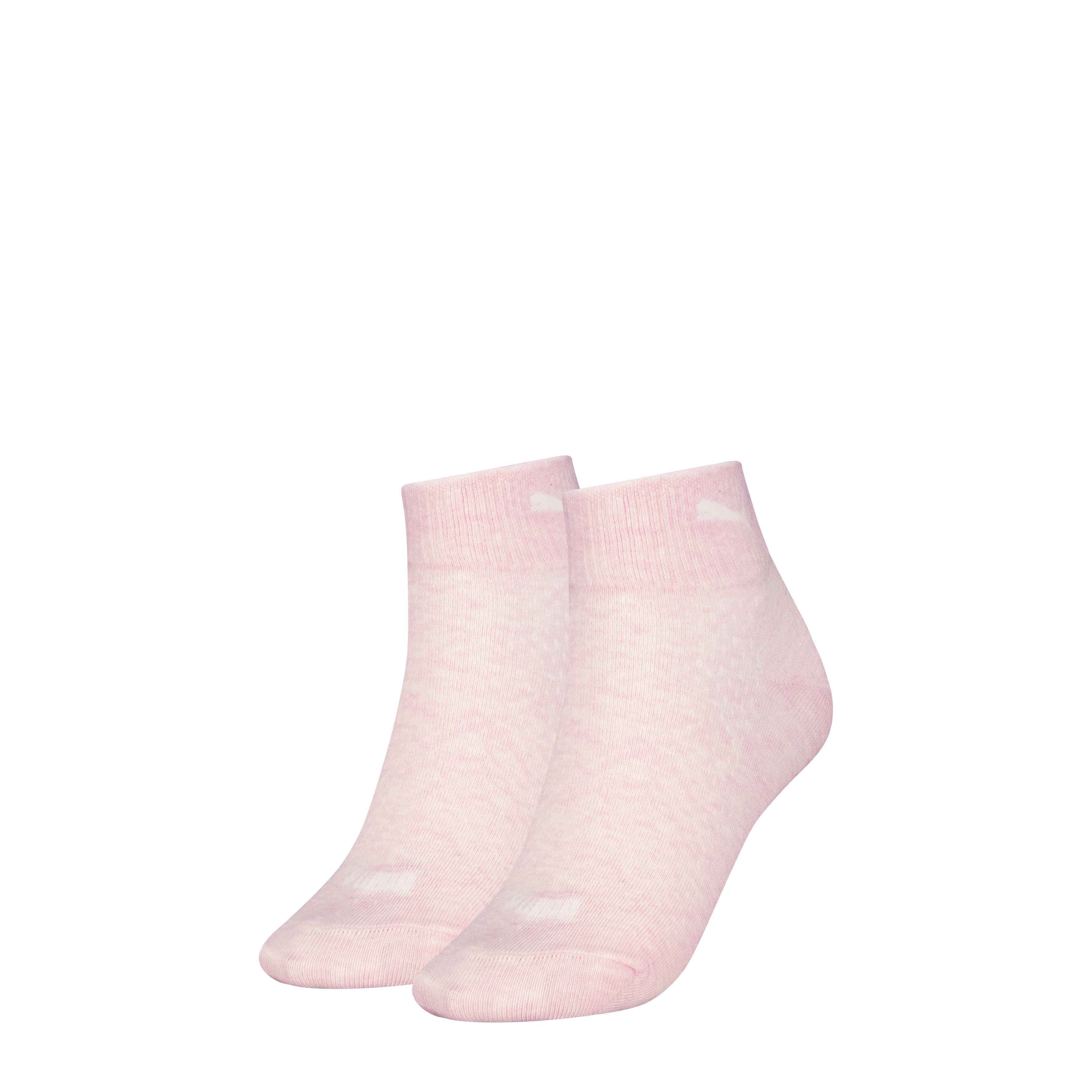 PUMA Kurzsocken PUMA WOMEN QUARTER 2P (2 Paar) atmungsaktives Mesh zur Belüftung, um kühl und trocken zu bleiben