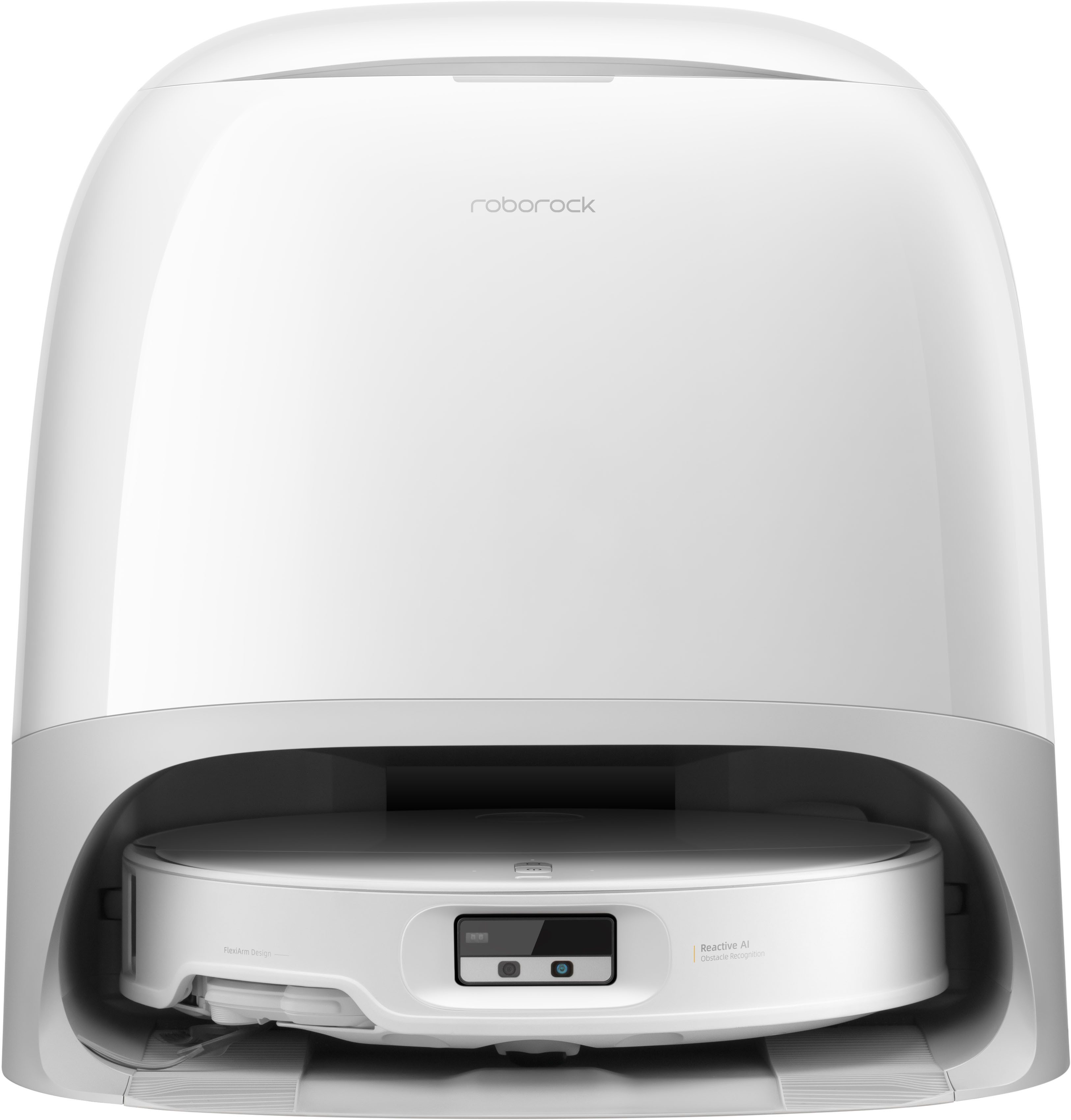 Roborock Nass-Trocken-Saugroboter Qrevo Curv 2 Pro X mit Wischfunktion, 60 W, mit Beutel, FlexiArm Design Seitenbürste, DuoDivide Bürste, autom. Moppreinigung.