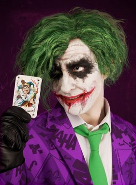 Metamorph Kostüm-Perücke Joker Perücke Heath, Hochwertige, grüne Perücke des Clowns aus dem neueren Kinofilm