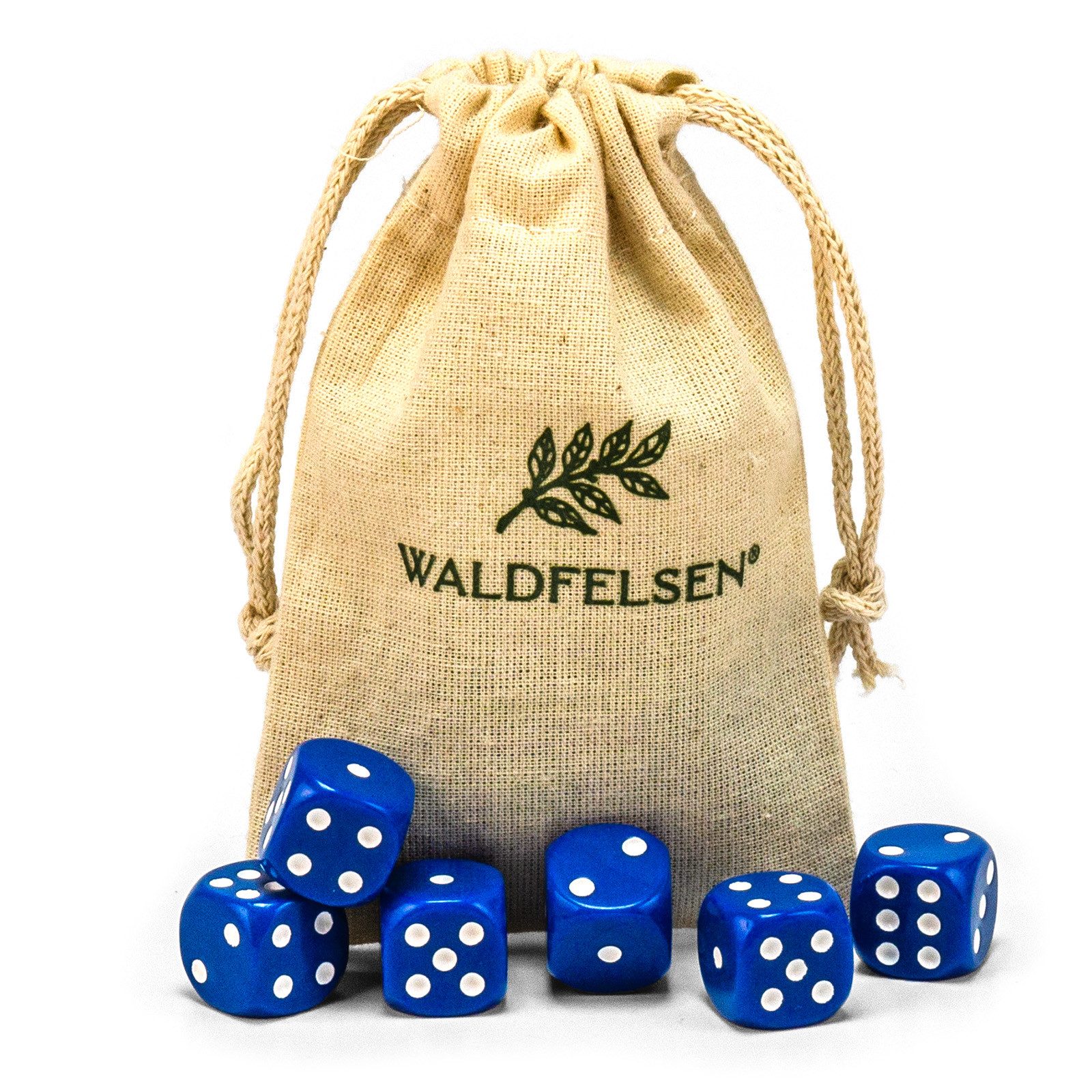 Waldfelsen Spiel – 2-50 Stk Standard Spielwürfel 16 mm Acrylwürfel Würfel bunt, Spielmaterial, Verschiedene Farben
