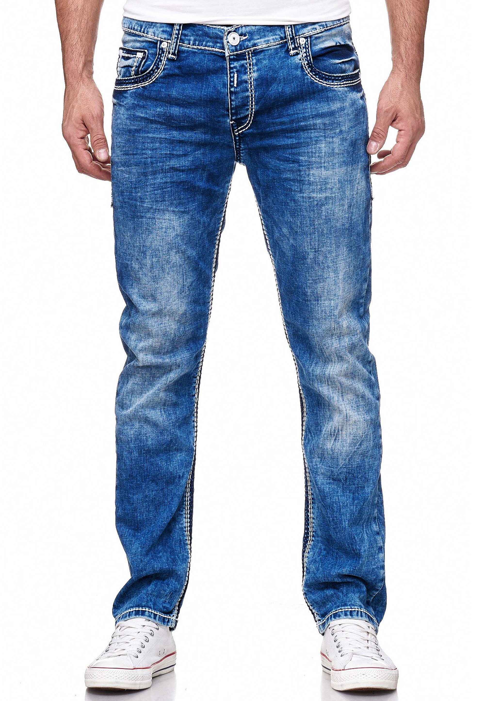 4 Neal LEVIN im Straight-Jeans Rusty klassischen 5-Pocket-Stil