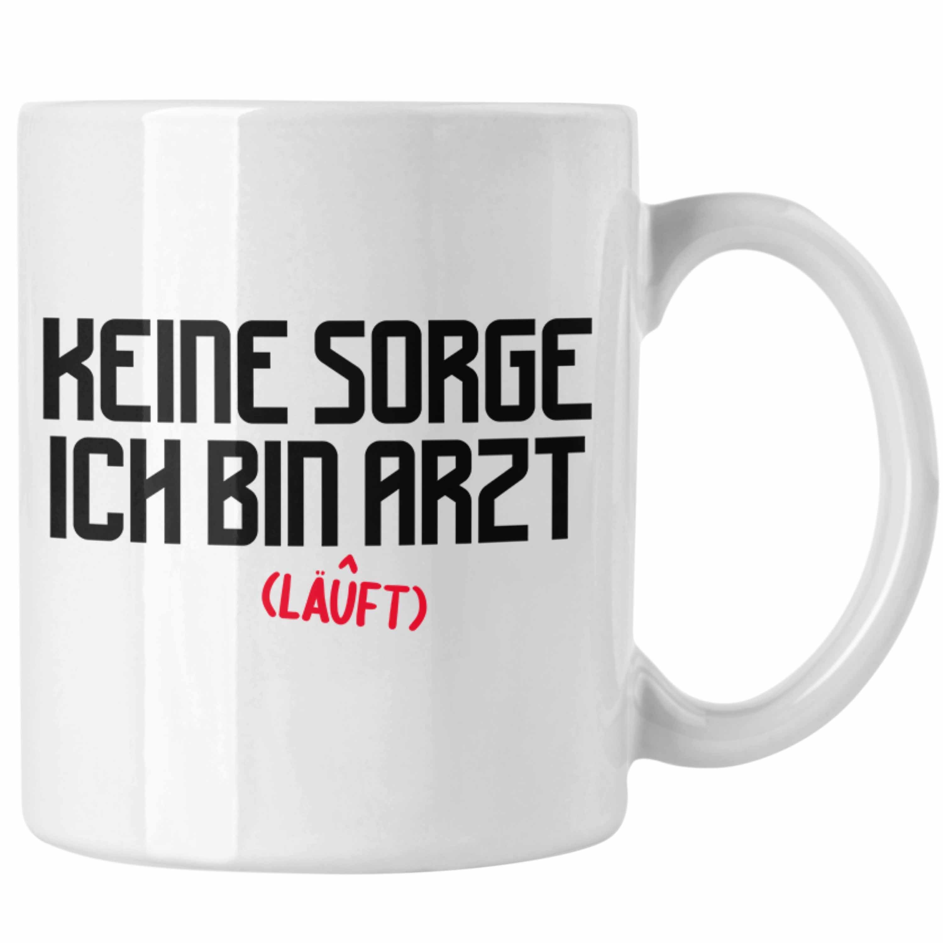 Männer Kaffeetasse für Geschenkidee Tasse Trendation Lustig Weiss Krankenhaus Arzt Geschenk Tasse Arzt - Ärzte Trendation