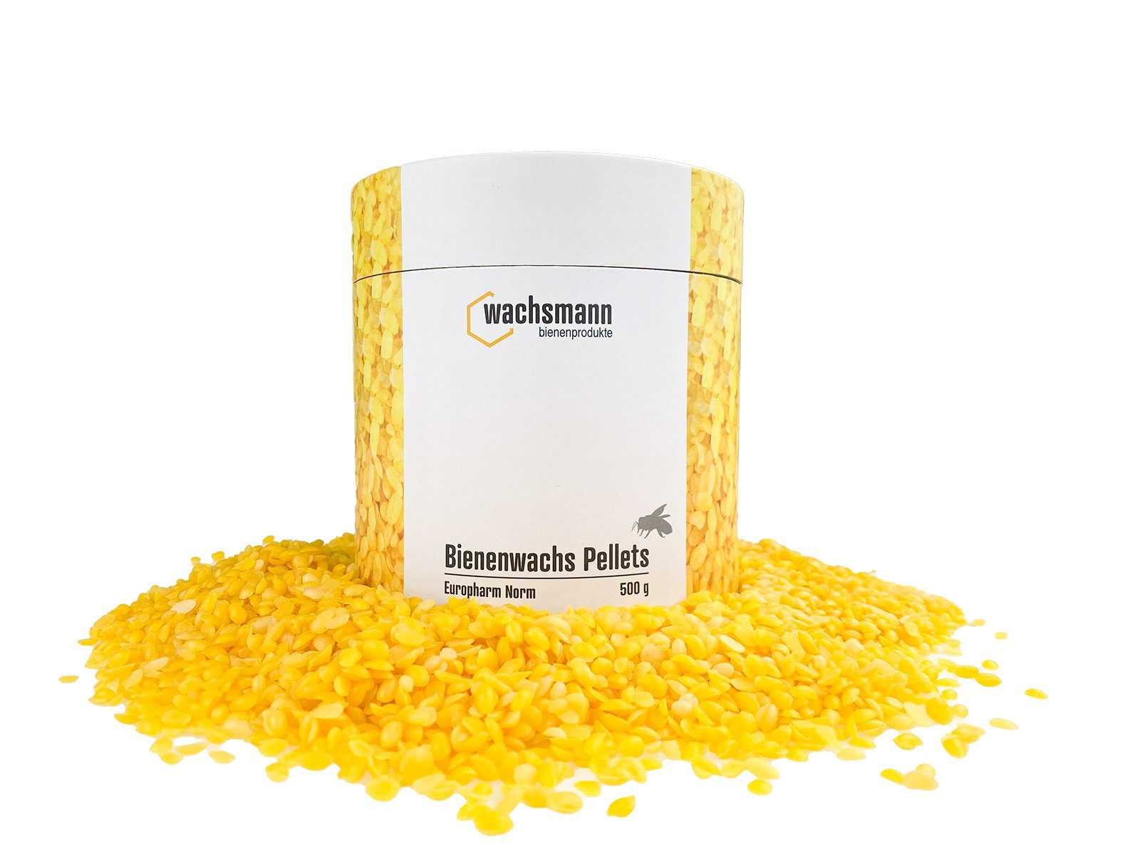 Wachsmann Bienenprodukte Bastelnaturmaterial Bienenwachs Pastillen natur 500g, (1-tlg), 100 % rein, Cosmos Natural Zertifiziert, Europharm Norm