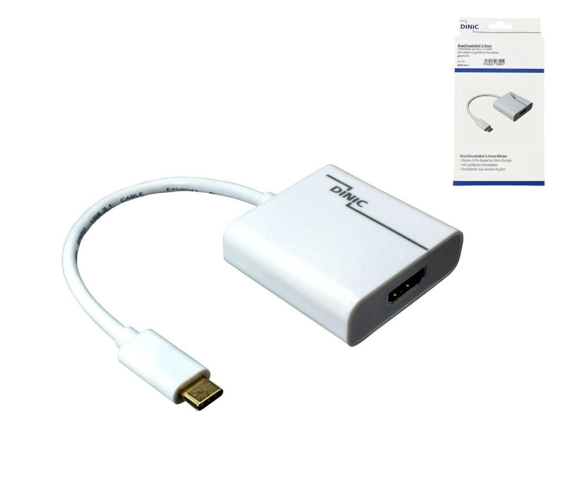 DINIC Adapter USB Typ C Stecker auf HDMI Buchse, 4K*2K@60Hz, HDR, w... HDMI-Adapter