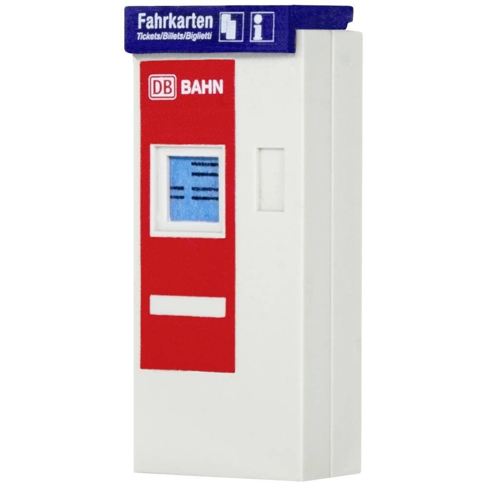 Modelleisenbahn-Fertiggelände H0 DB Fahrkartenautomat mit LED-Beleuchtung